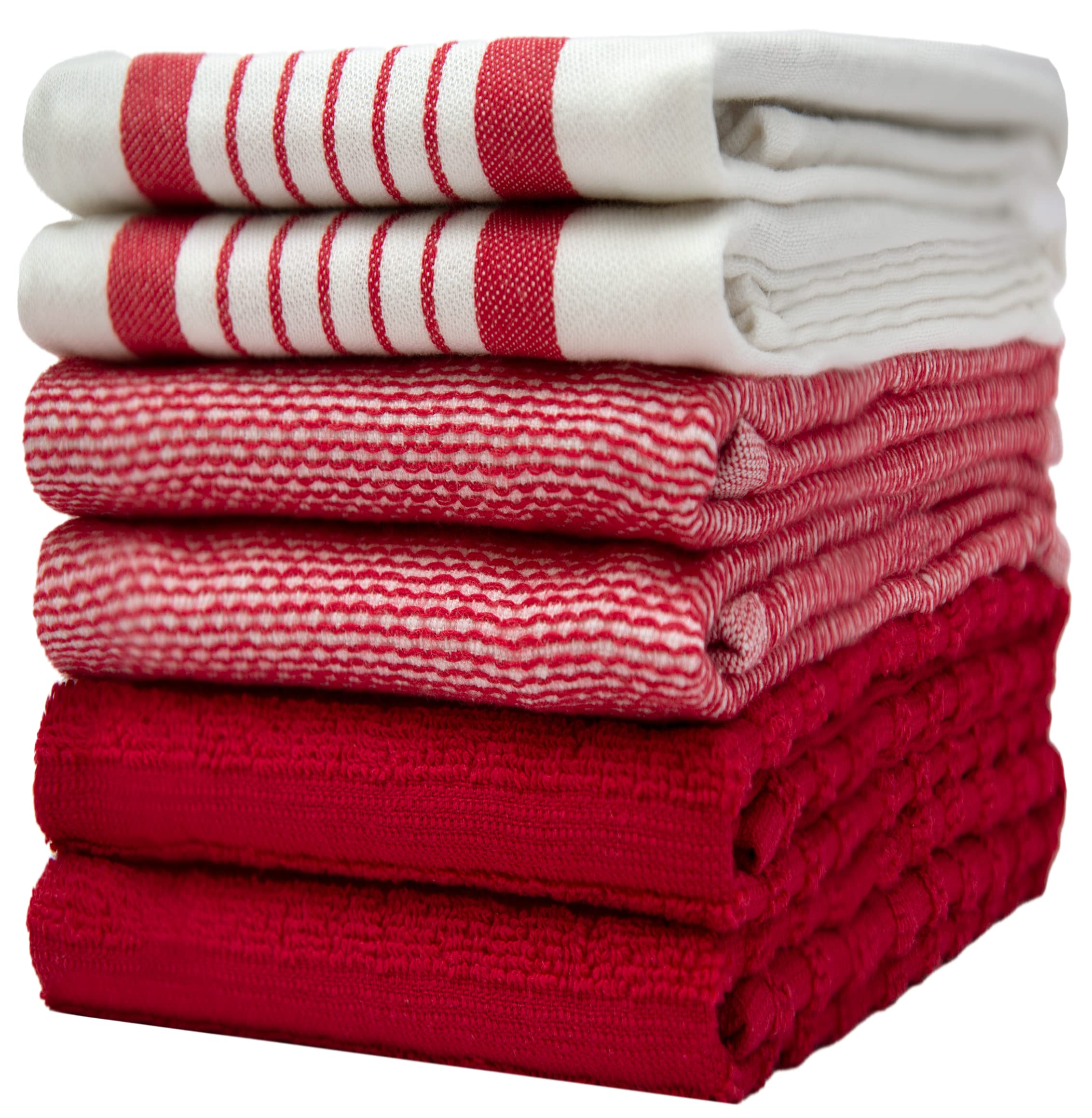 Premium Cotton Kitchen Towels Set of 6