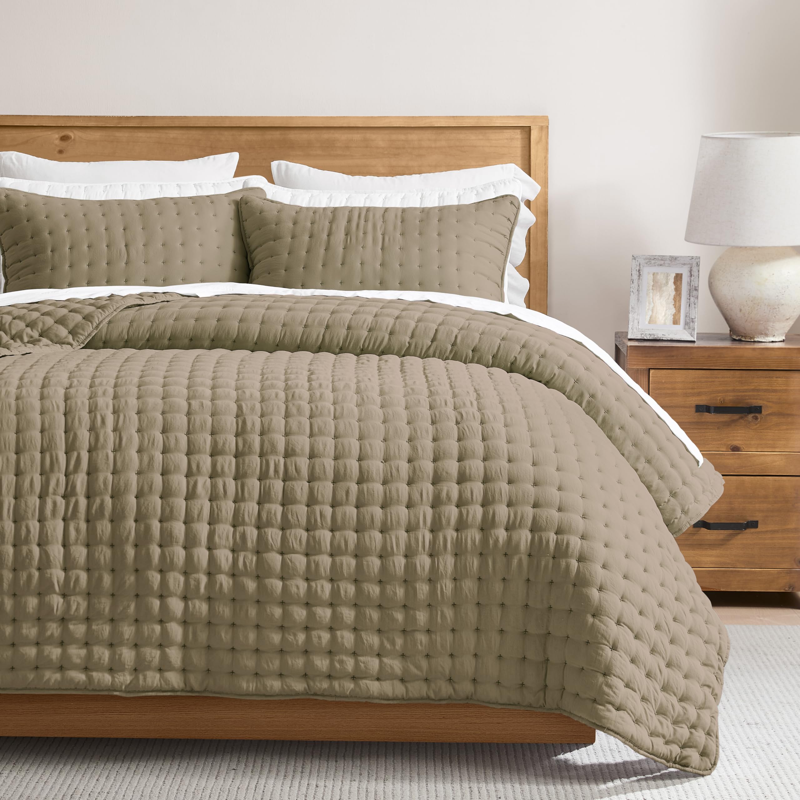 WDCOZY Quilt Set with Pillow Shams