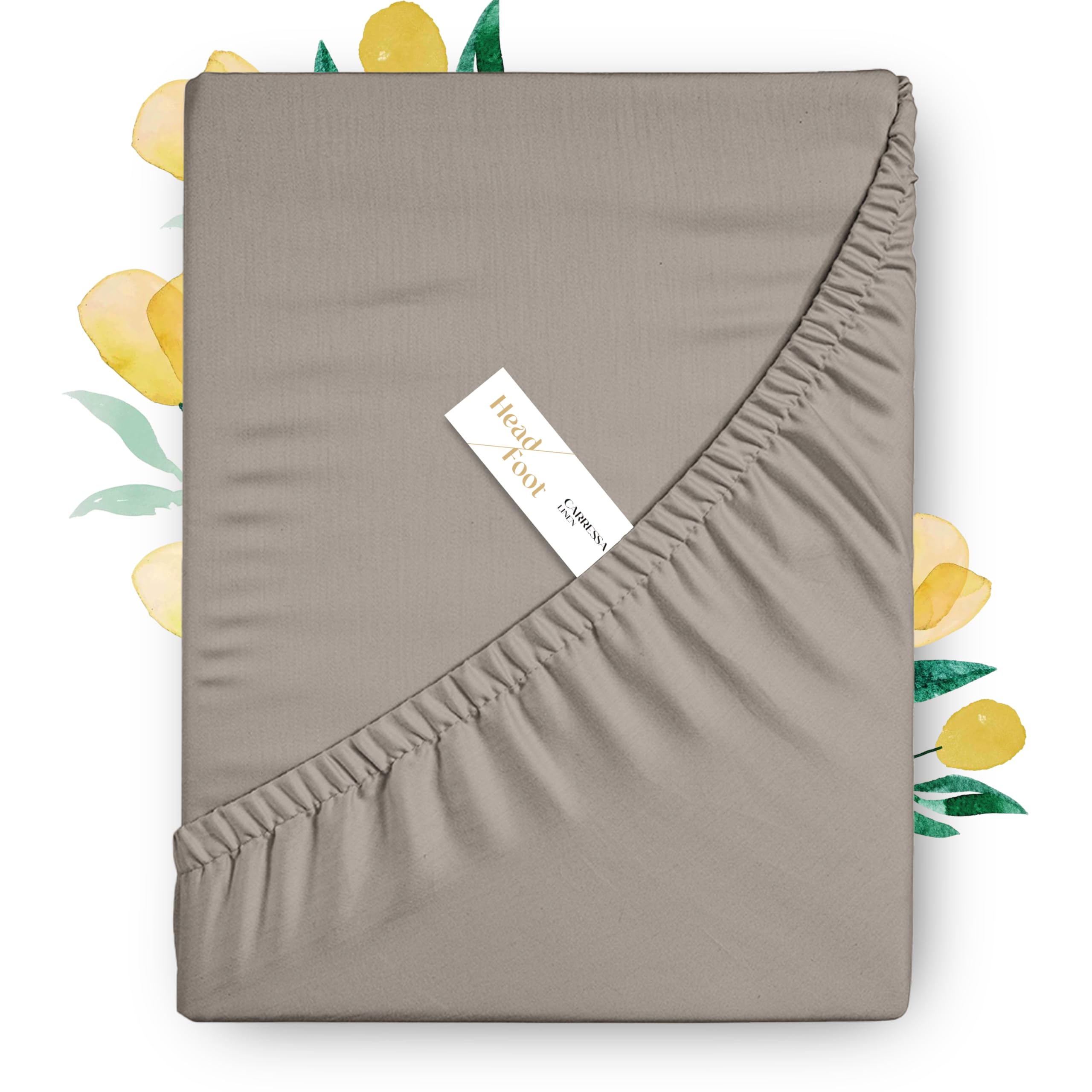Carressa Linen Egyptian Cotton Fitted Sheet