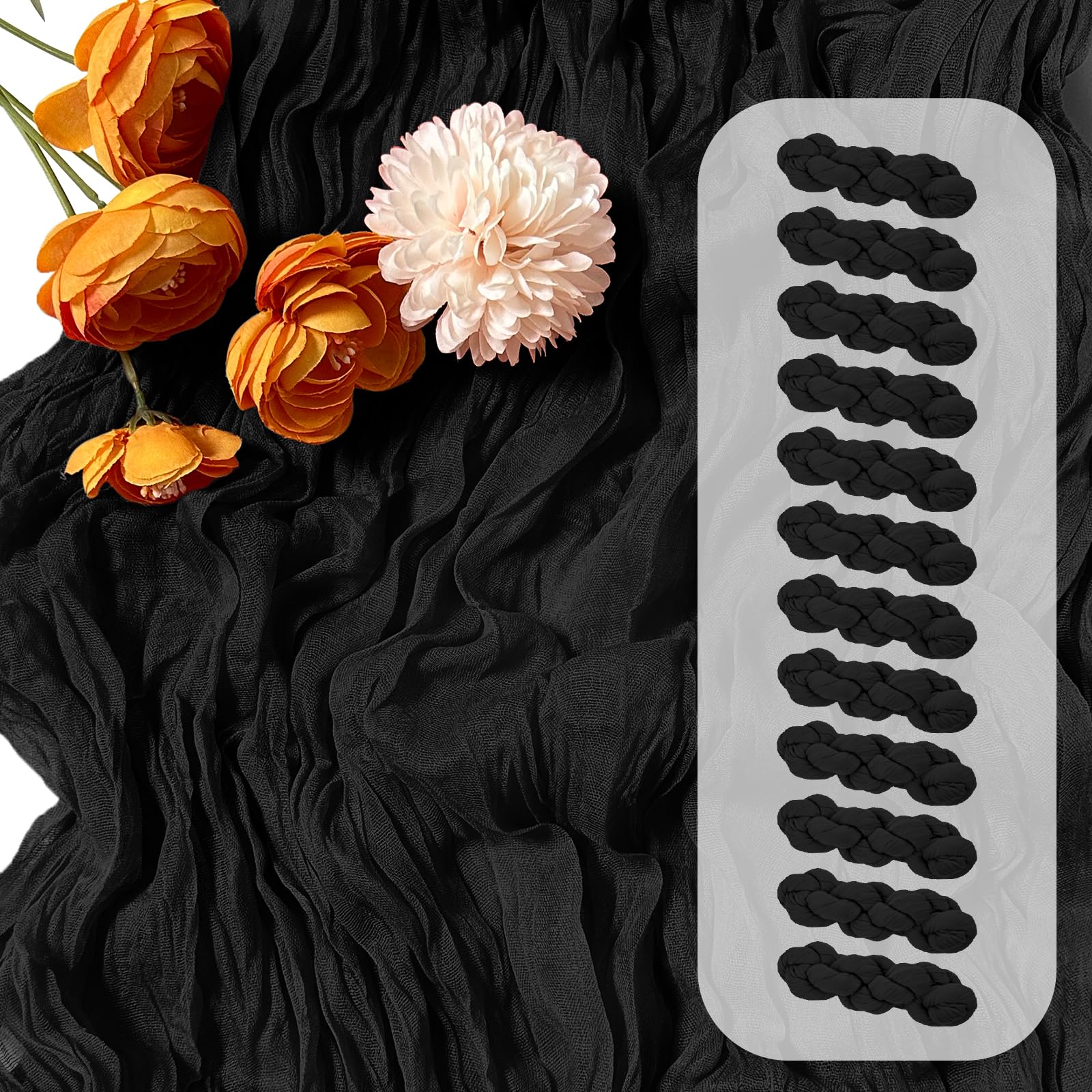 FANTEKE Cheesecloth Table Runner