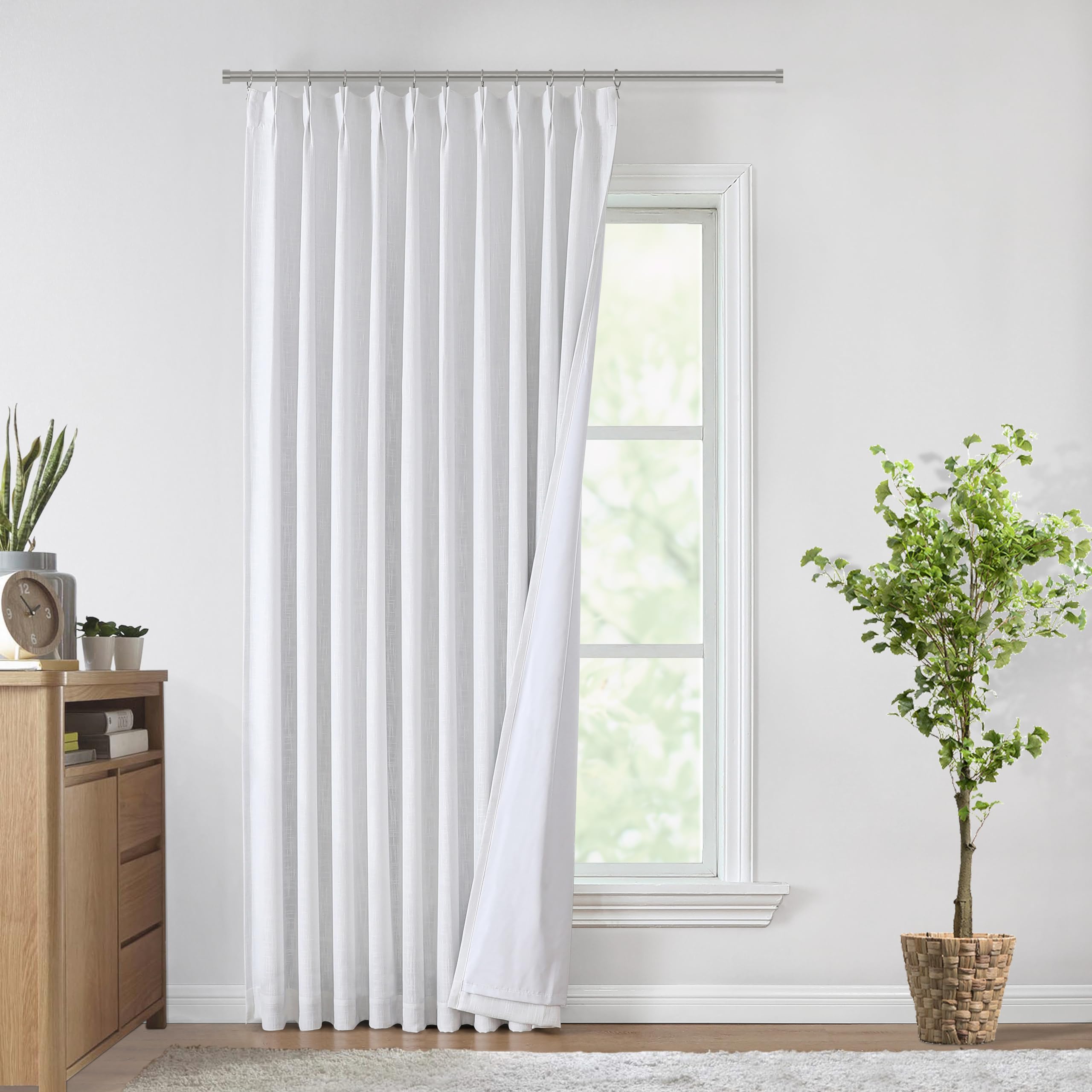 Vision Home Pinch Pleated Blackout Curtain 2 Panels