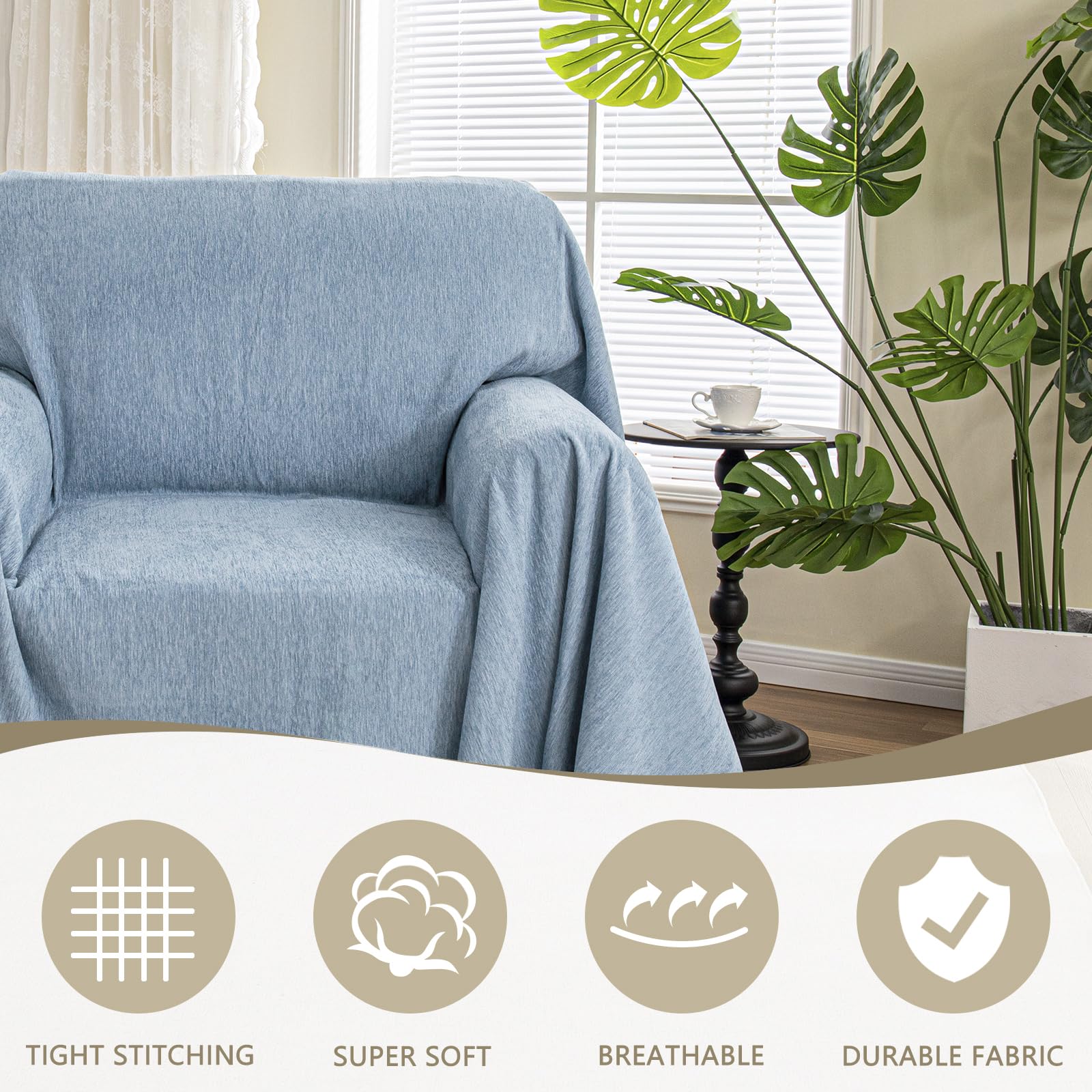 MYSKY HOME Chenille Sofa Cover