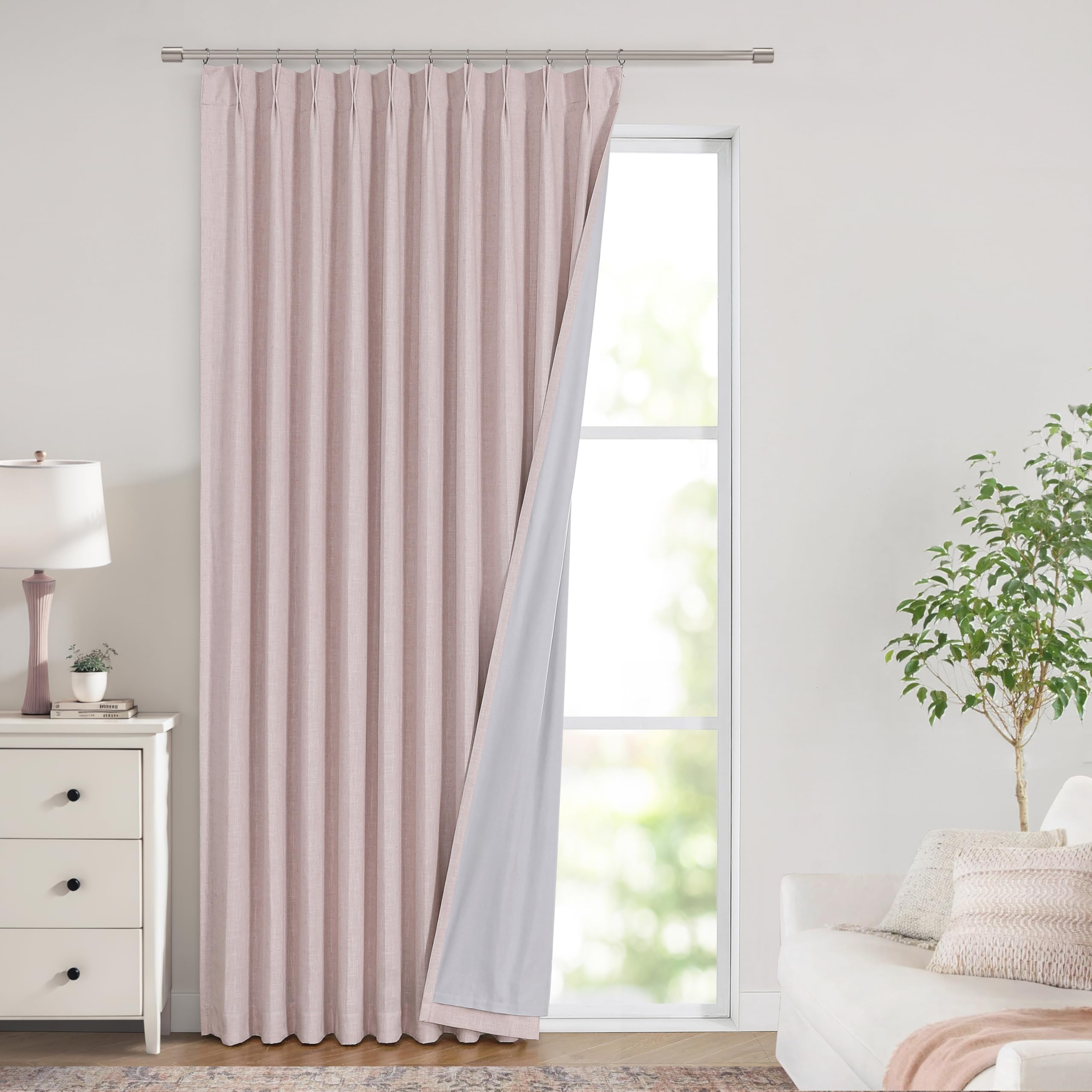 Vision Home Pinch Pleated Blackout Curtain 2 Panels