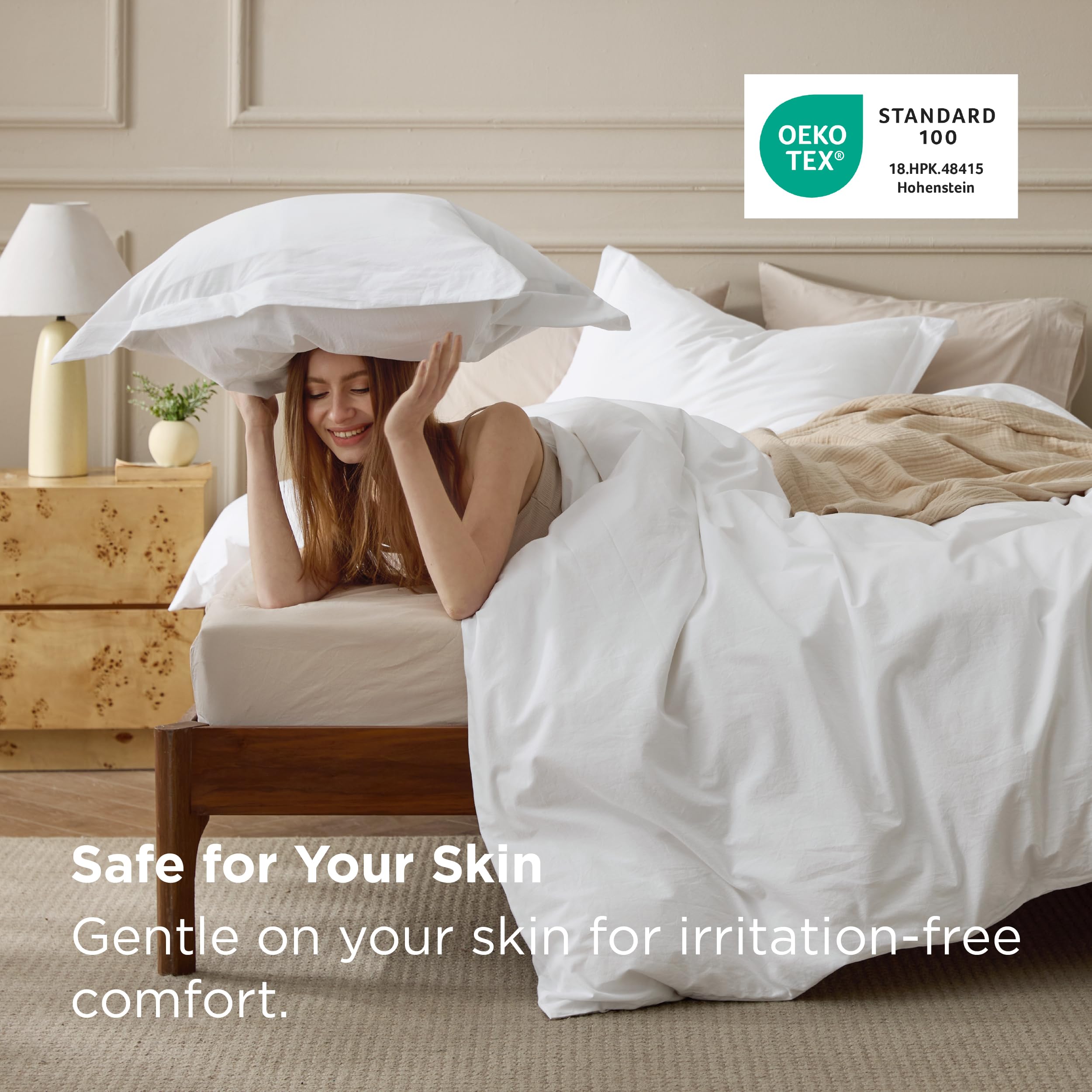 Bedsure Washed Cotton Duvet Cover