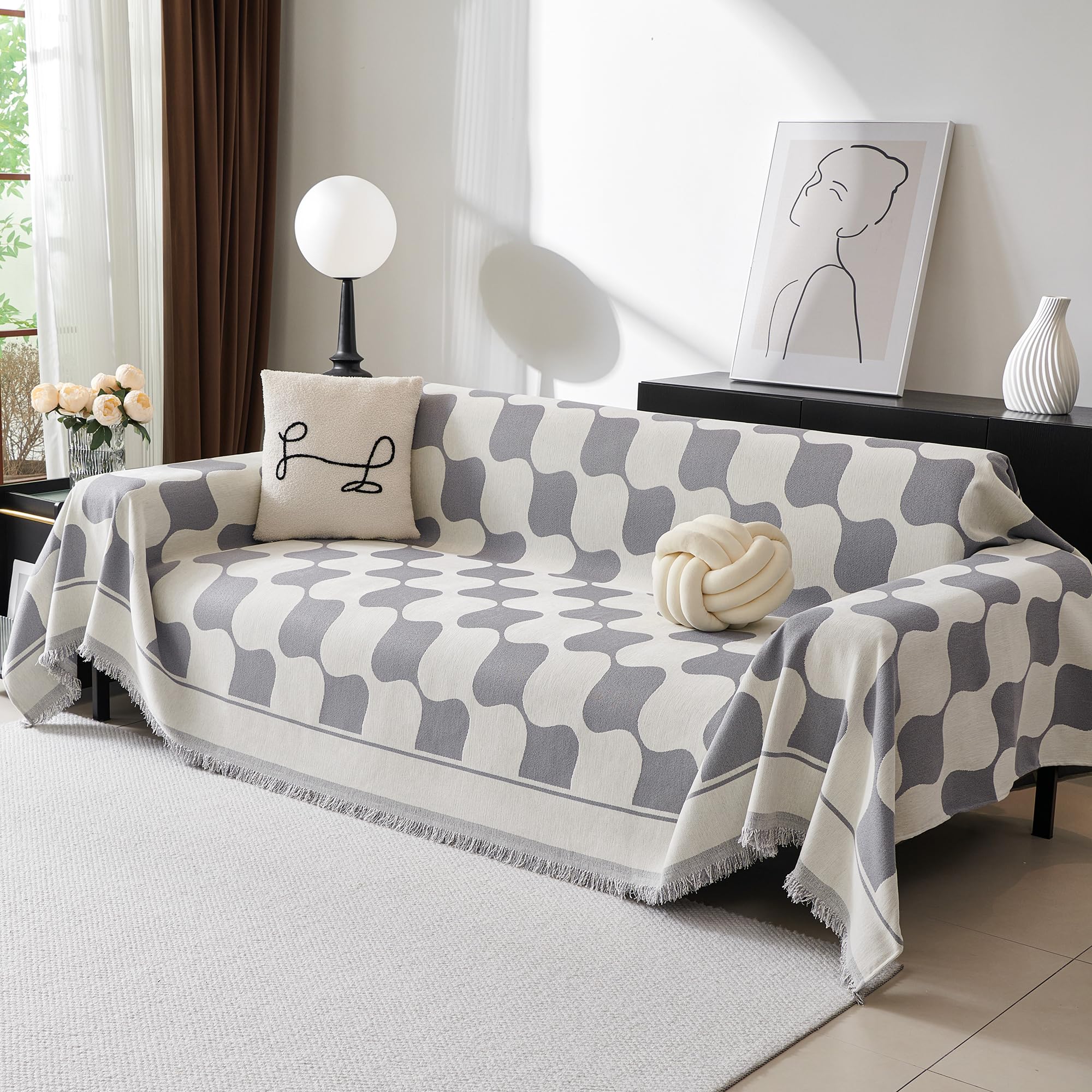 MEETSKY Chenille Sofa Cover