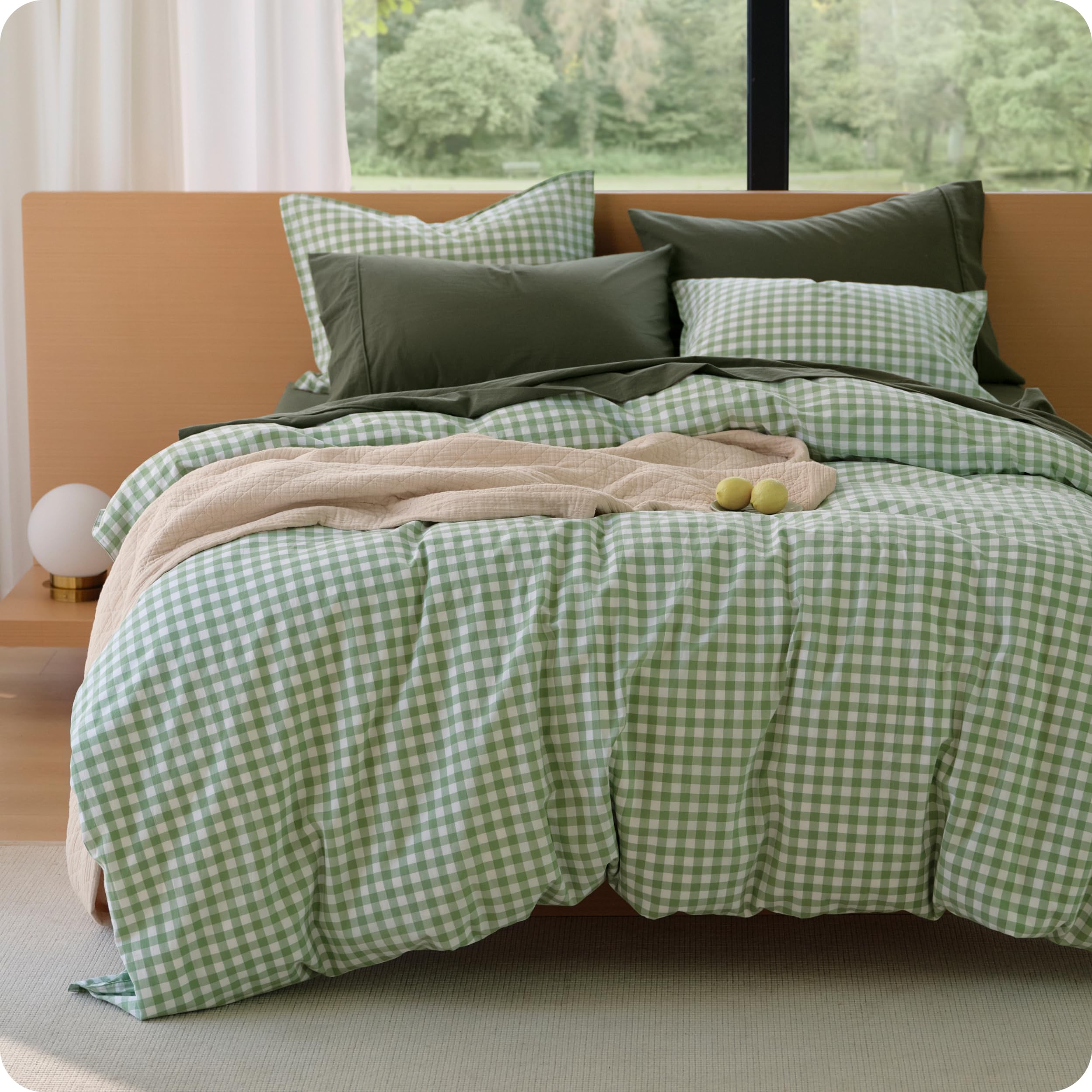 Bedsure Washed Cotton Duvet Cover