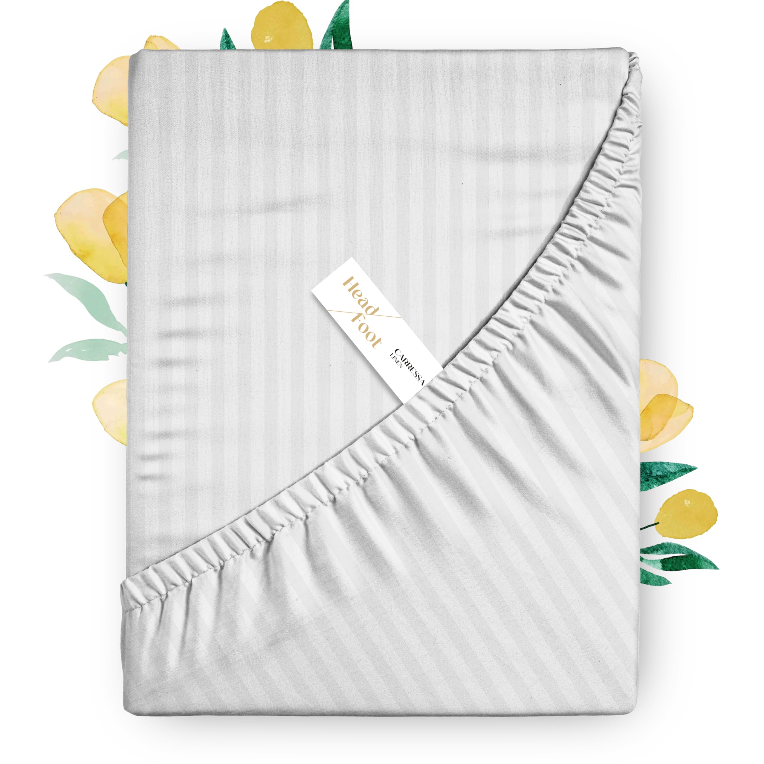 Carressa Linen Egyptian Cotton Fitted Sheet