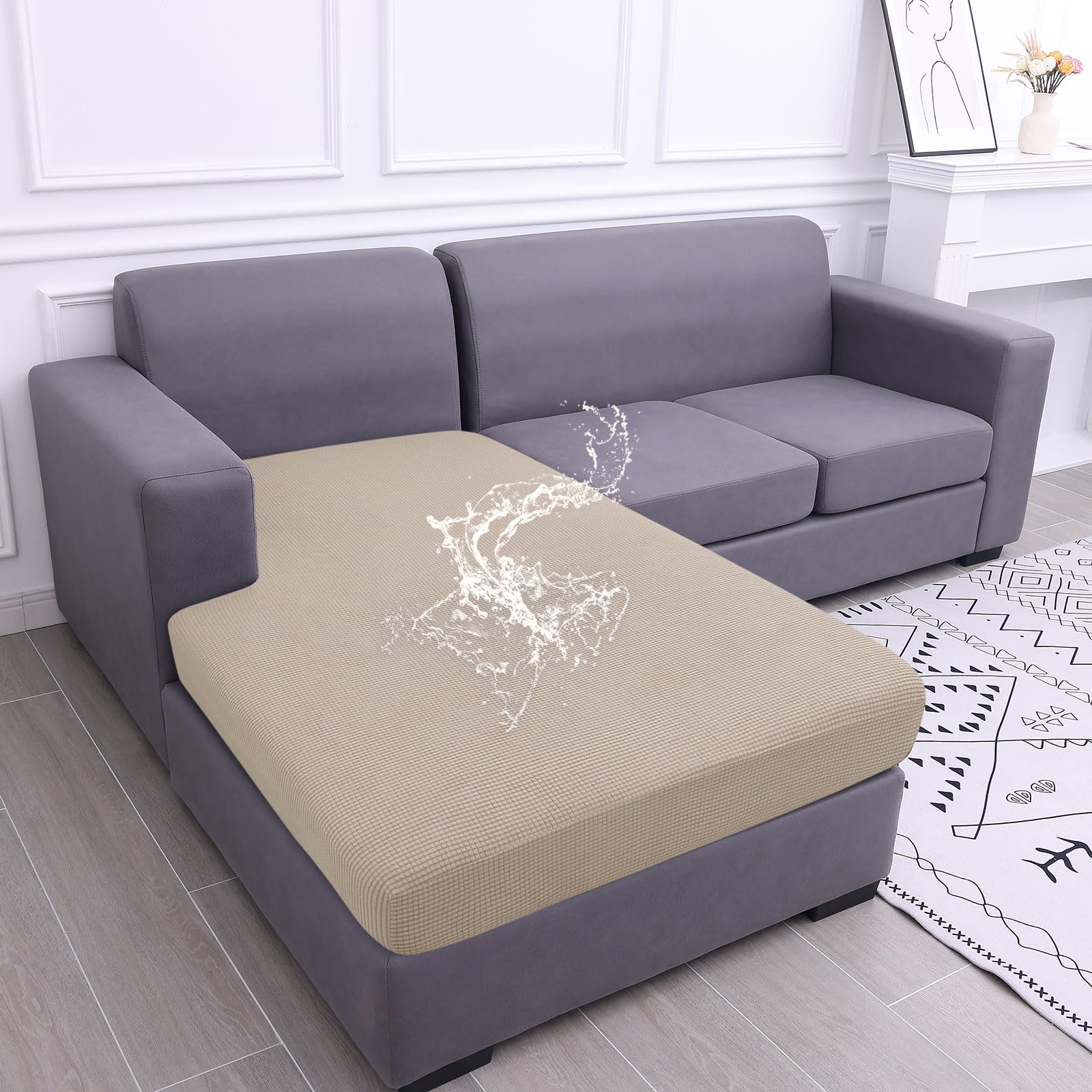 hyha Waterproof Couch Cushion Cover