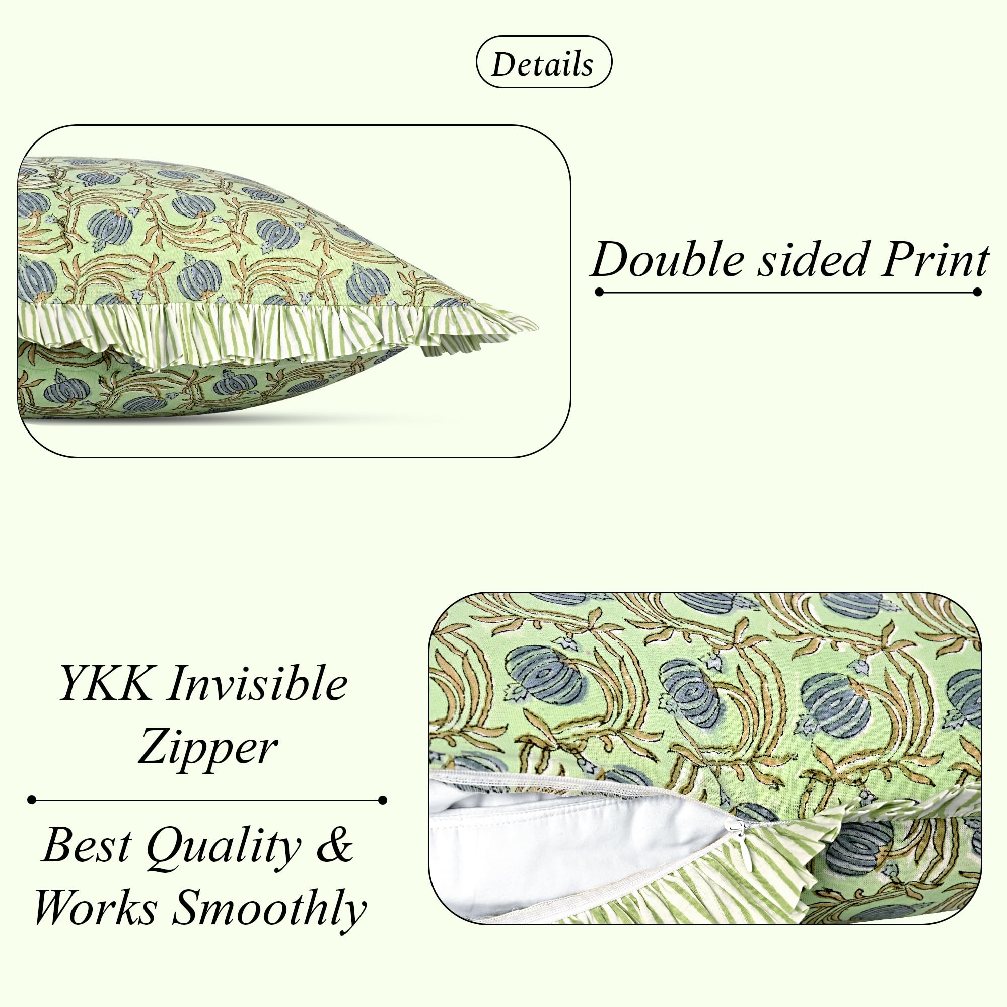 Ridhi Ruffle Pillow Cover