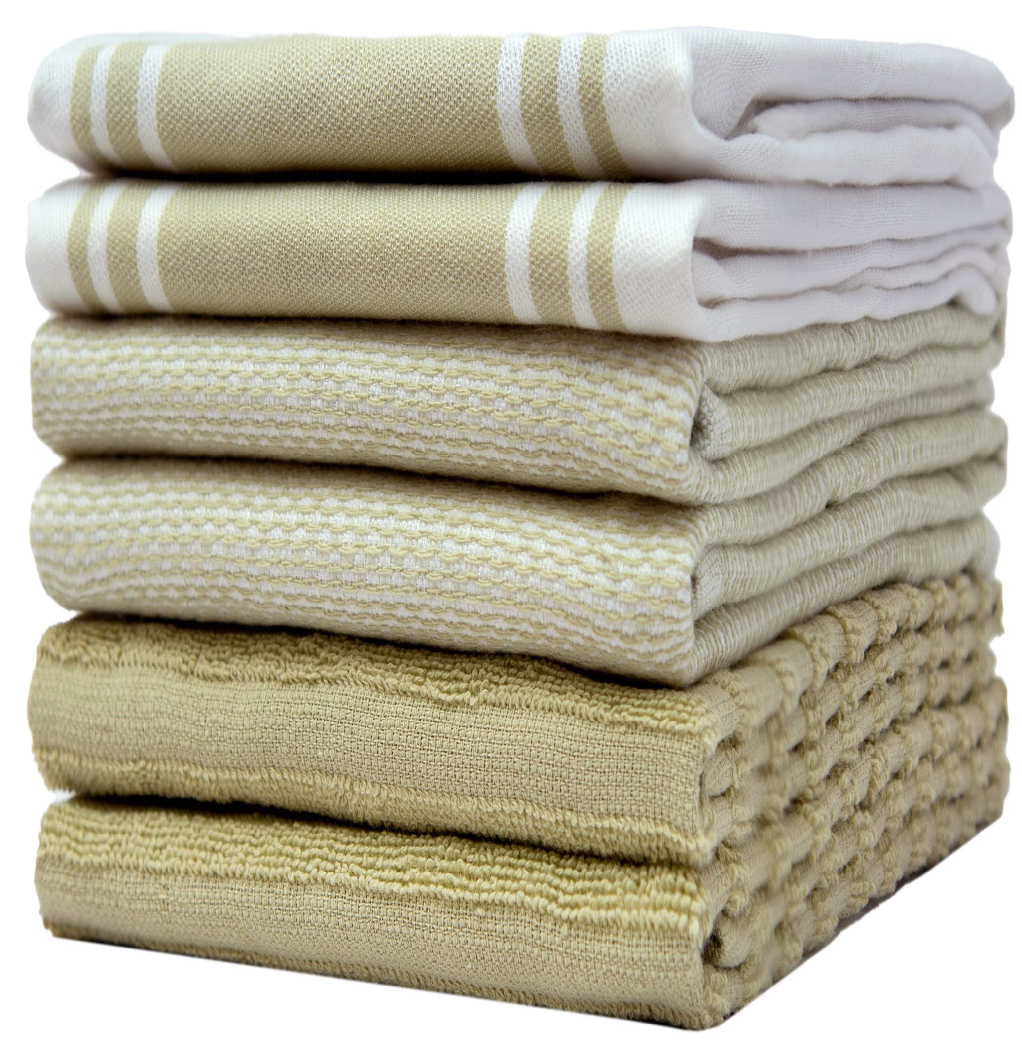 Premium Cotton Kitchen Towels Set of 6