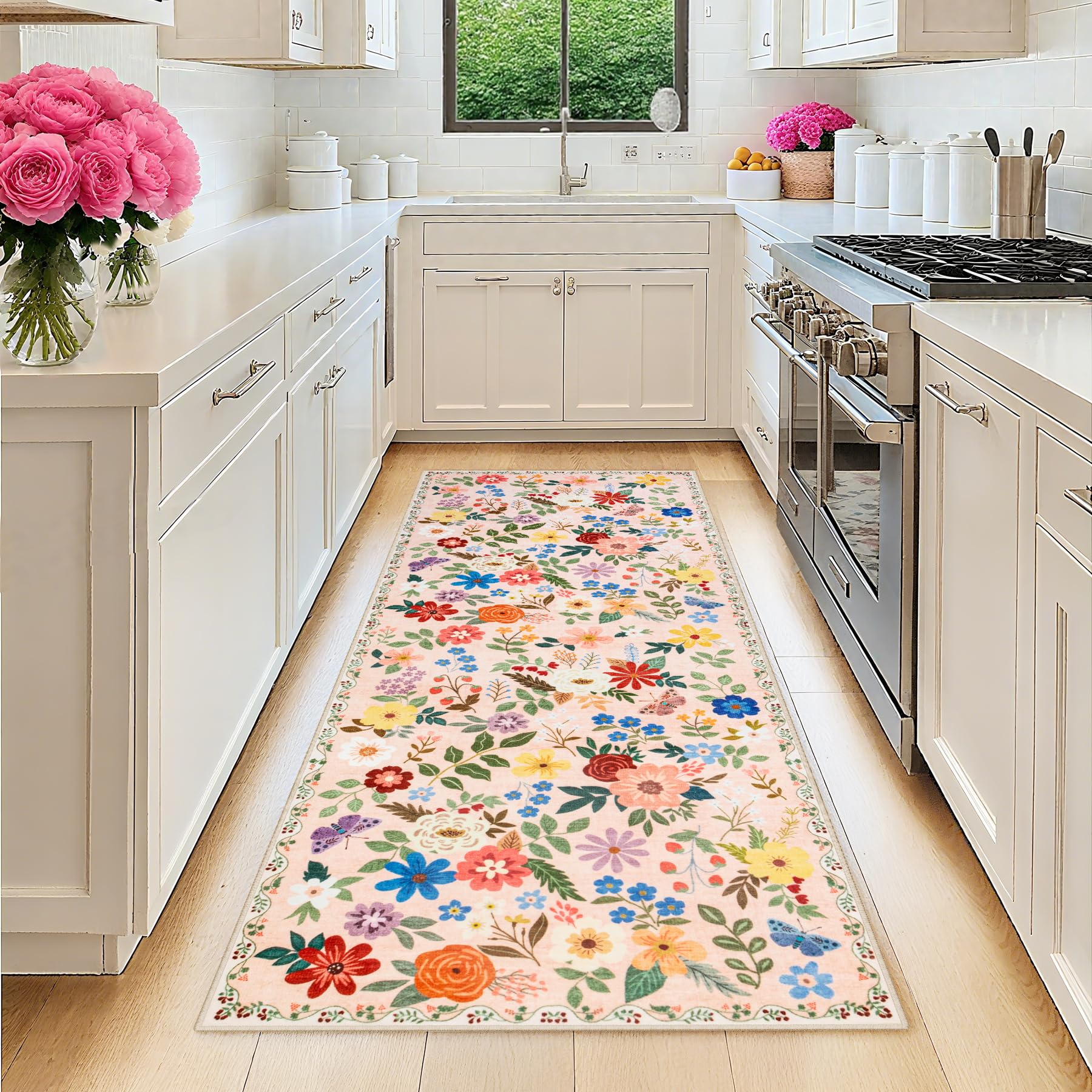 Vintage Boho Washable Area Rug