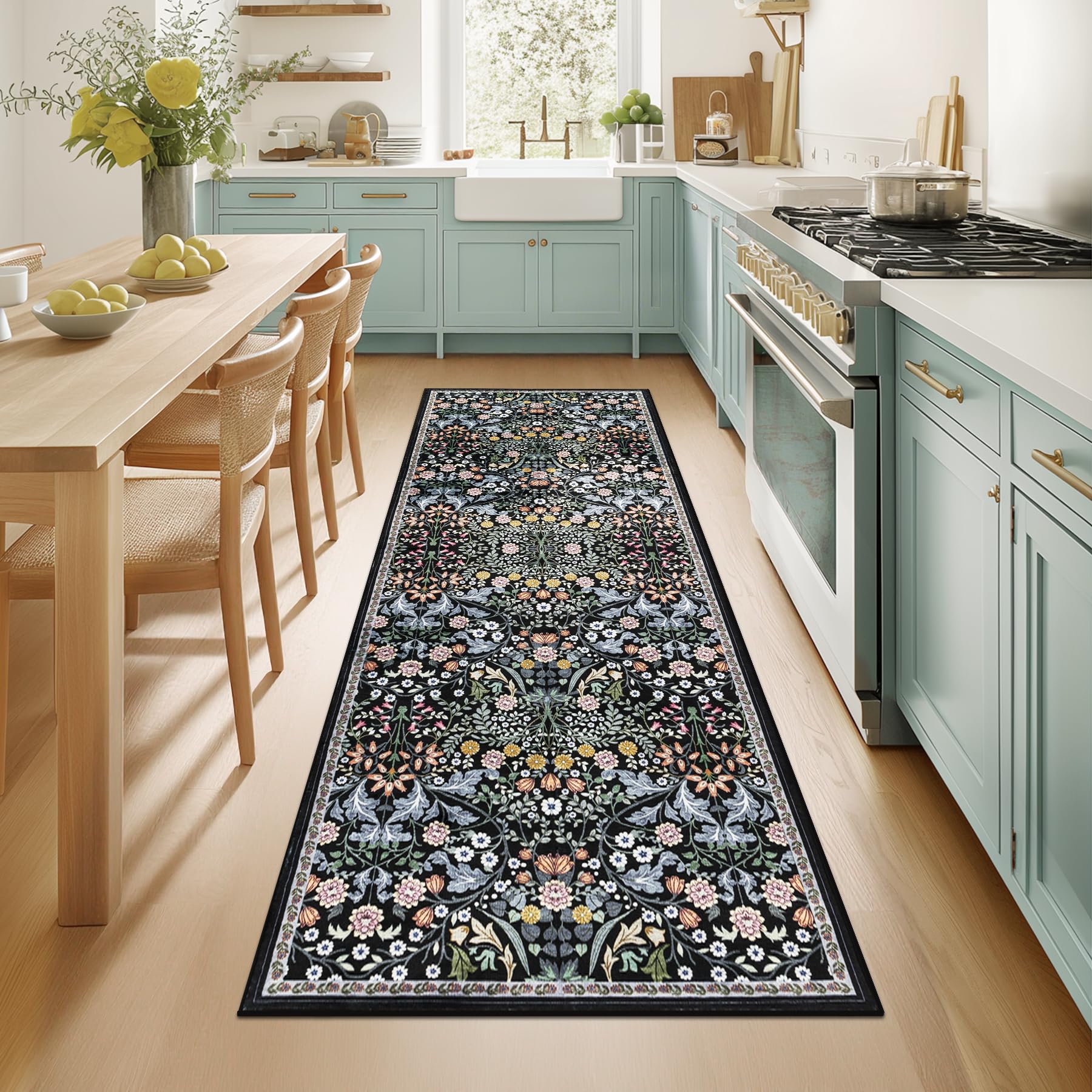 Vintage Boho Washable Area Rug