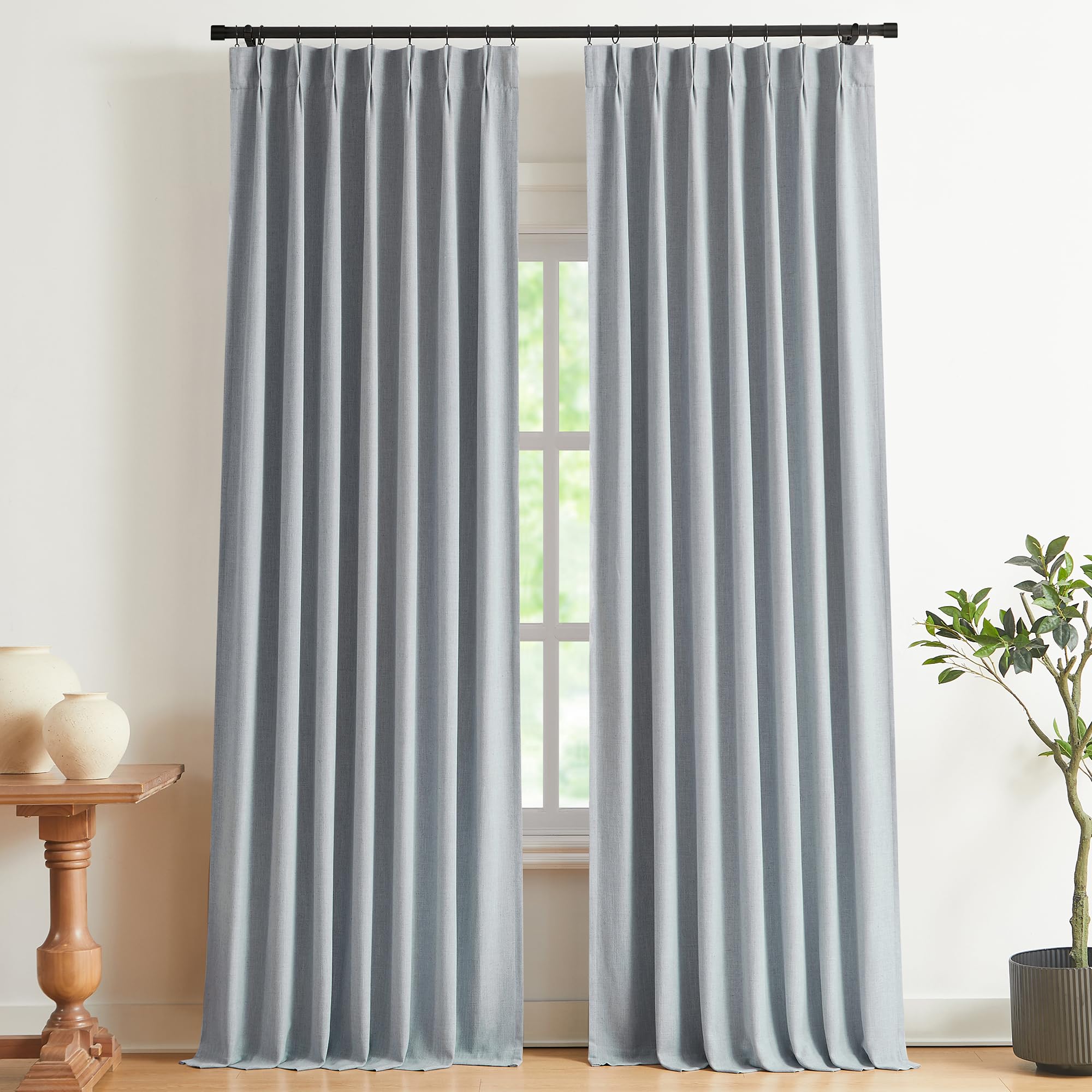 Vision Home Pinch Pleated Blackout Curtain 2 Panels