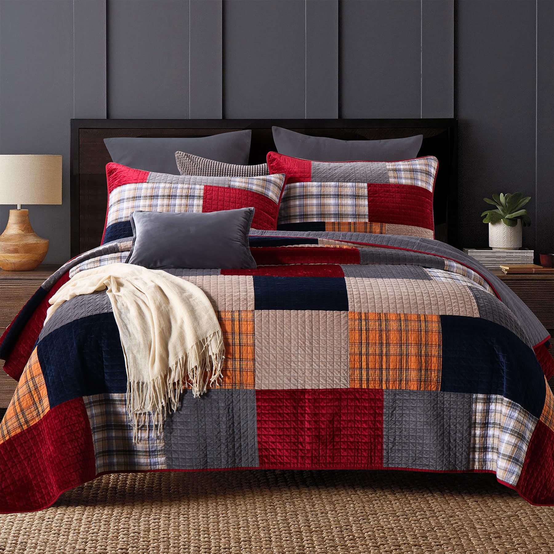 Secgo Cotton Quilt Set Queen