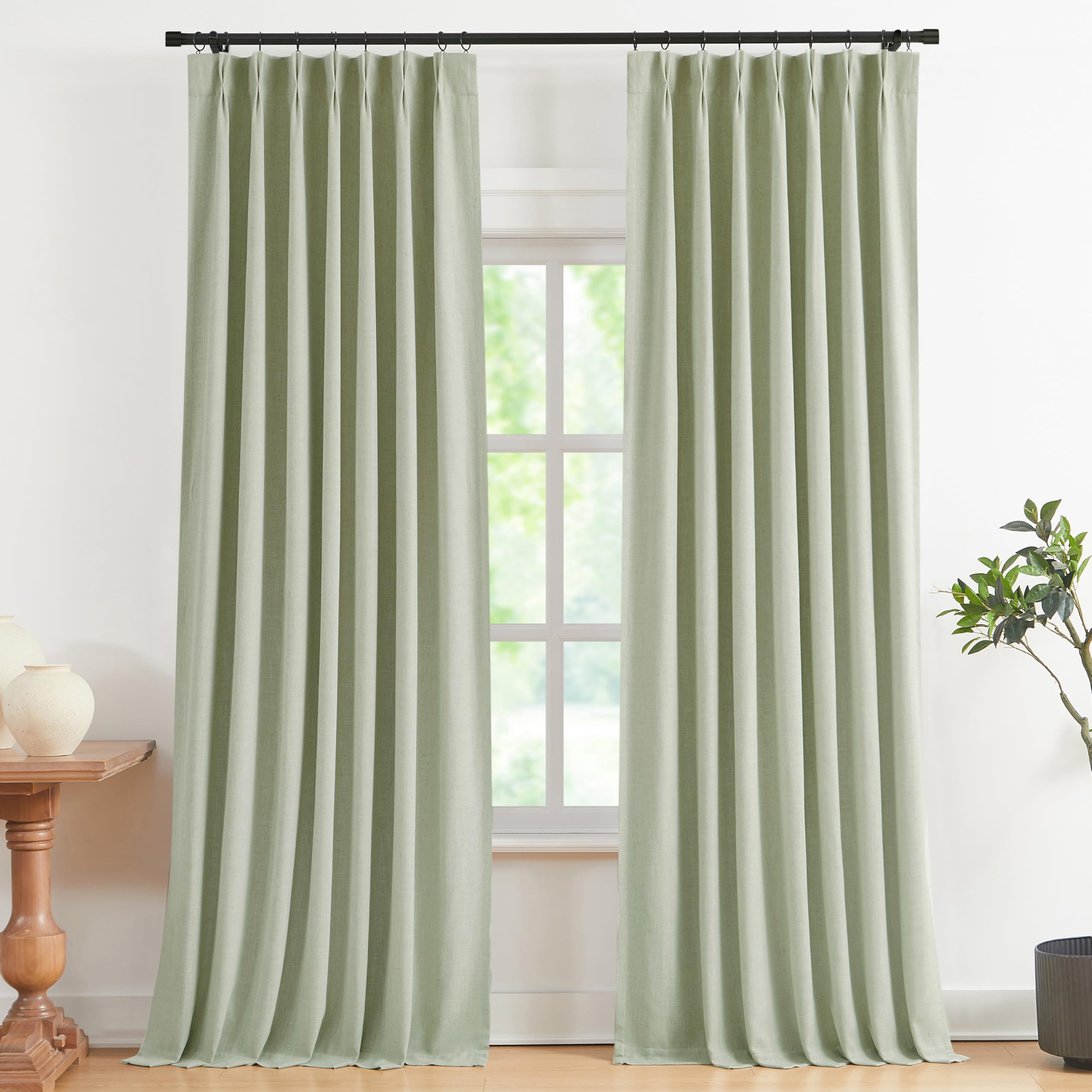 Vision Home Pinch Pleated Blackout Curtain 2 Panels