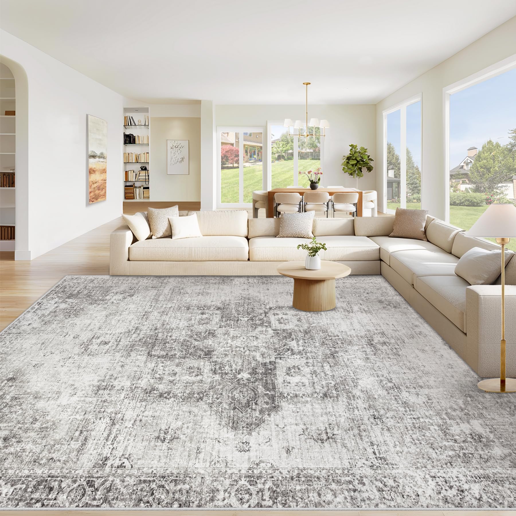 Vintage Boho Medallion Area Rug