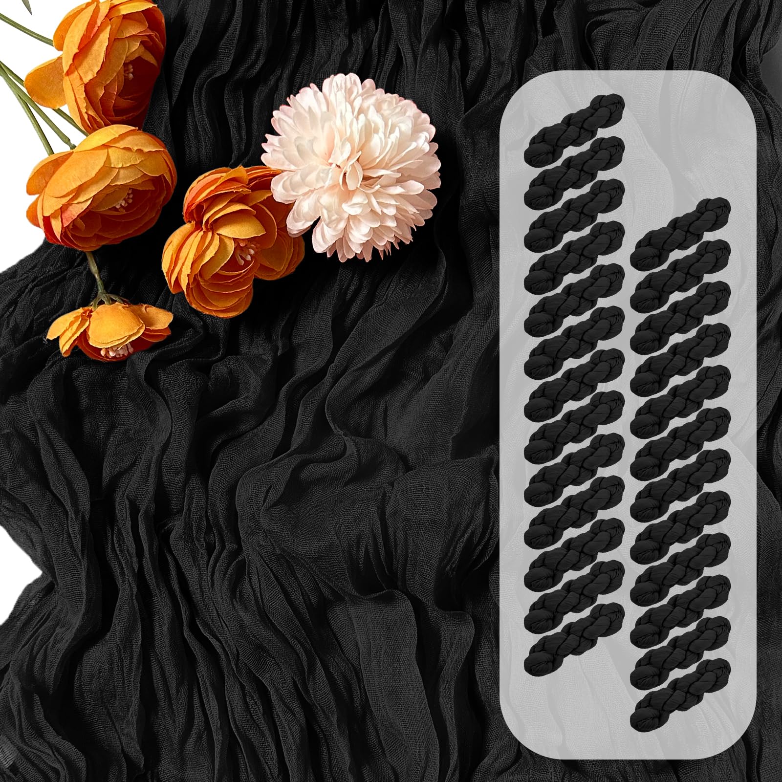 FANTEKE Cheesecloth Table Runner