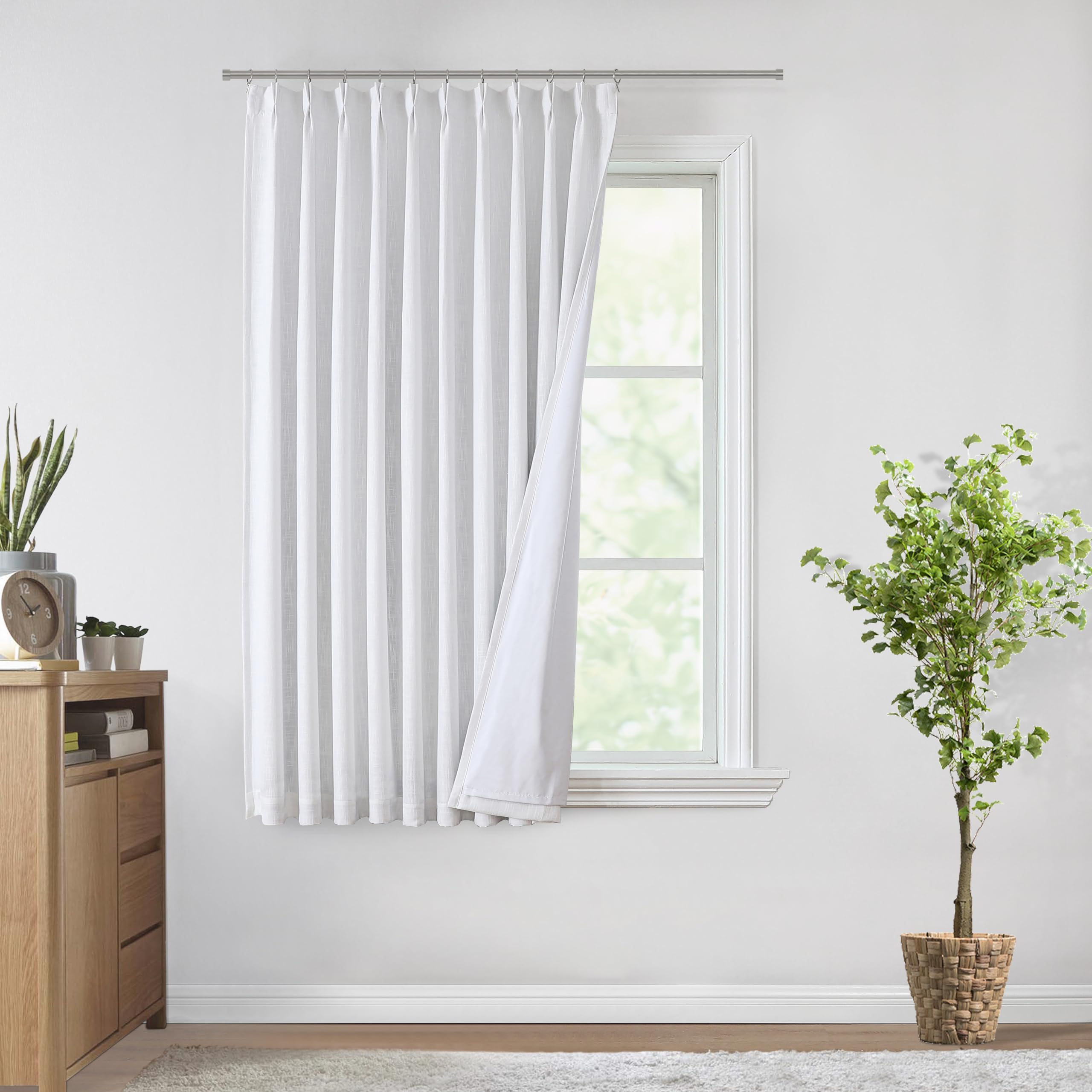Vision Home Pinch Pleated Blackout Curtain 2 Panels