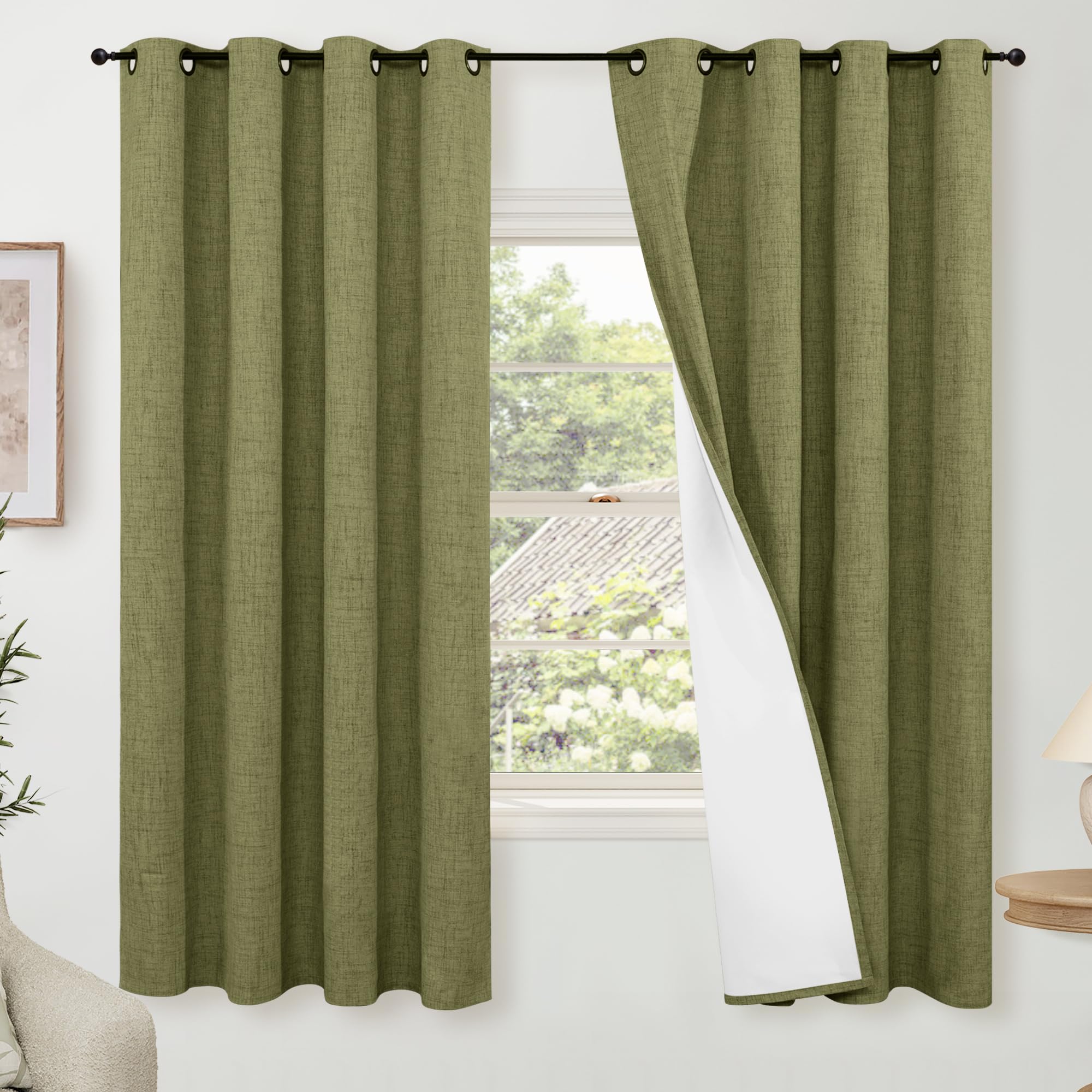 Lajode Textured Linen Blackout Curtains