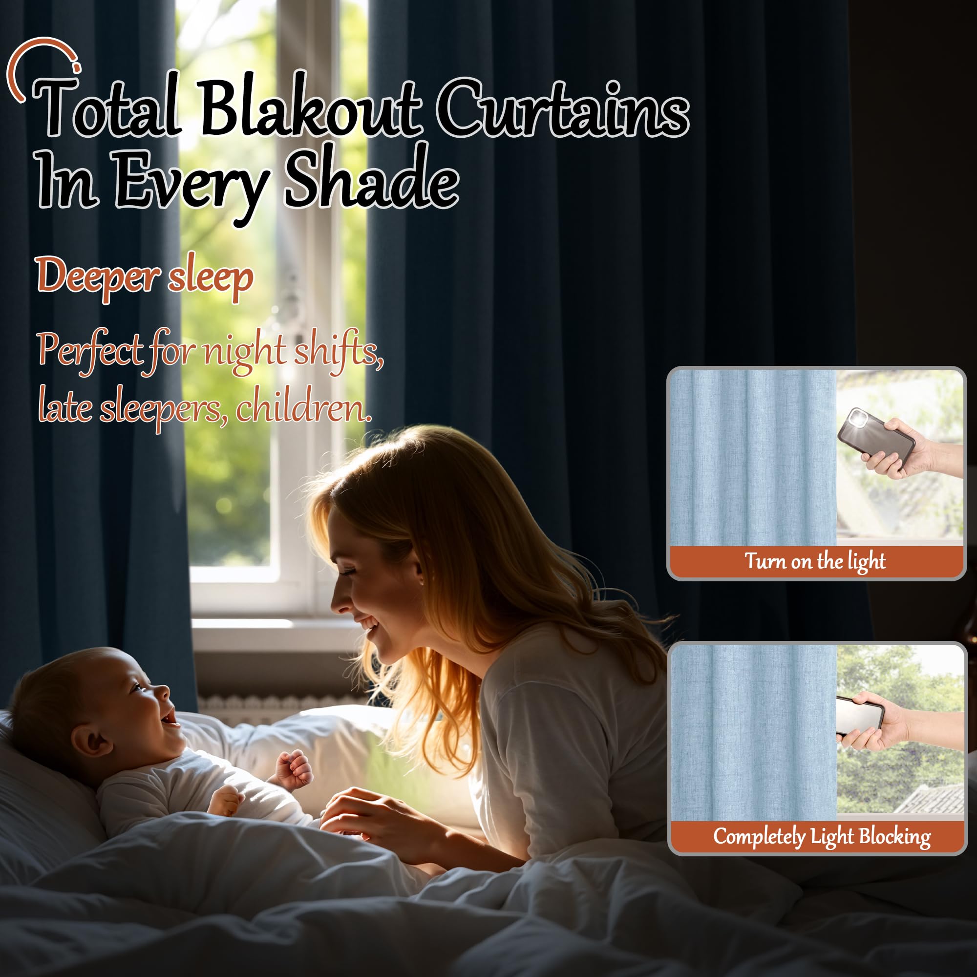 Lajode Textured Linen Blackout Curtains