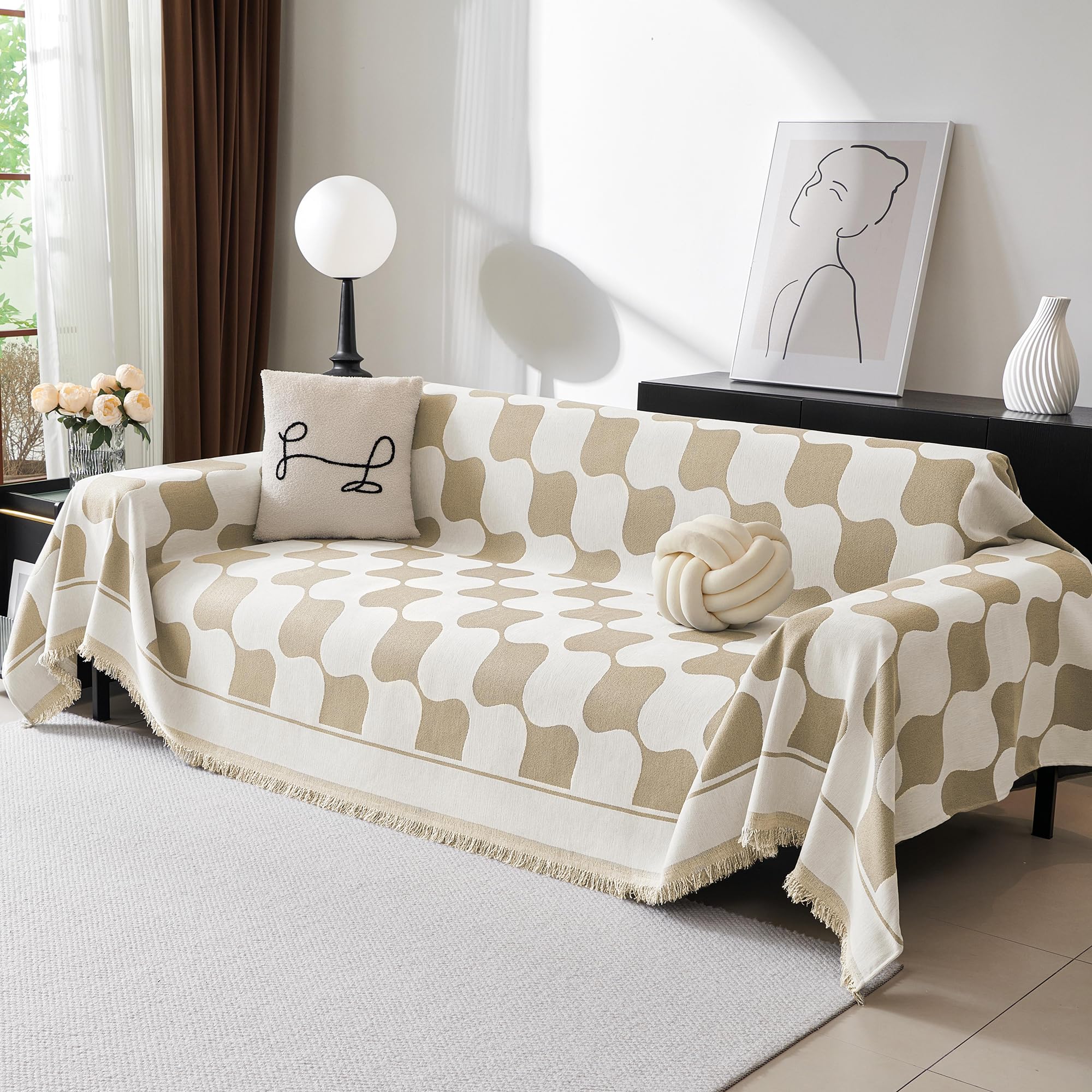 MEETSKY Chenille Sofa Cover