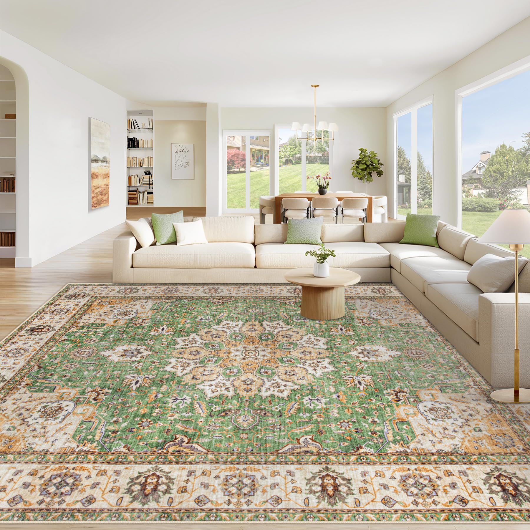 Vintage Boho Medallion Area Rug