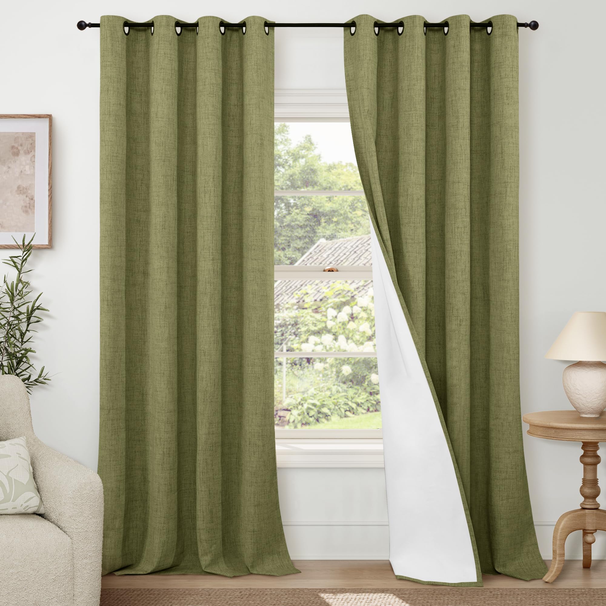 Lajode Textured Linen Blackout Curtains
