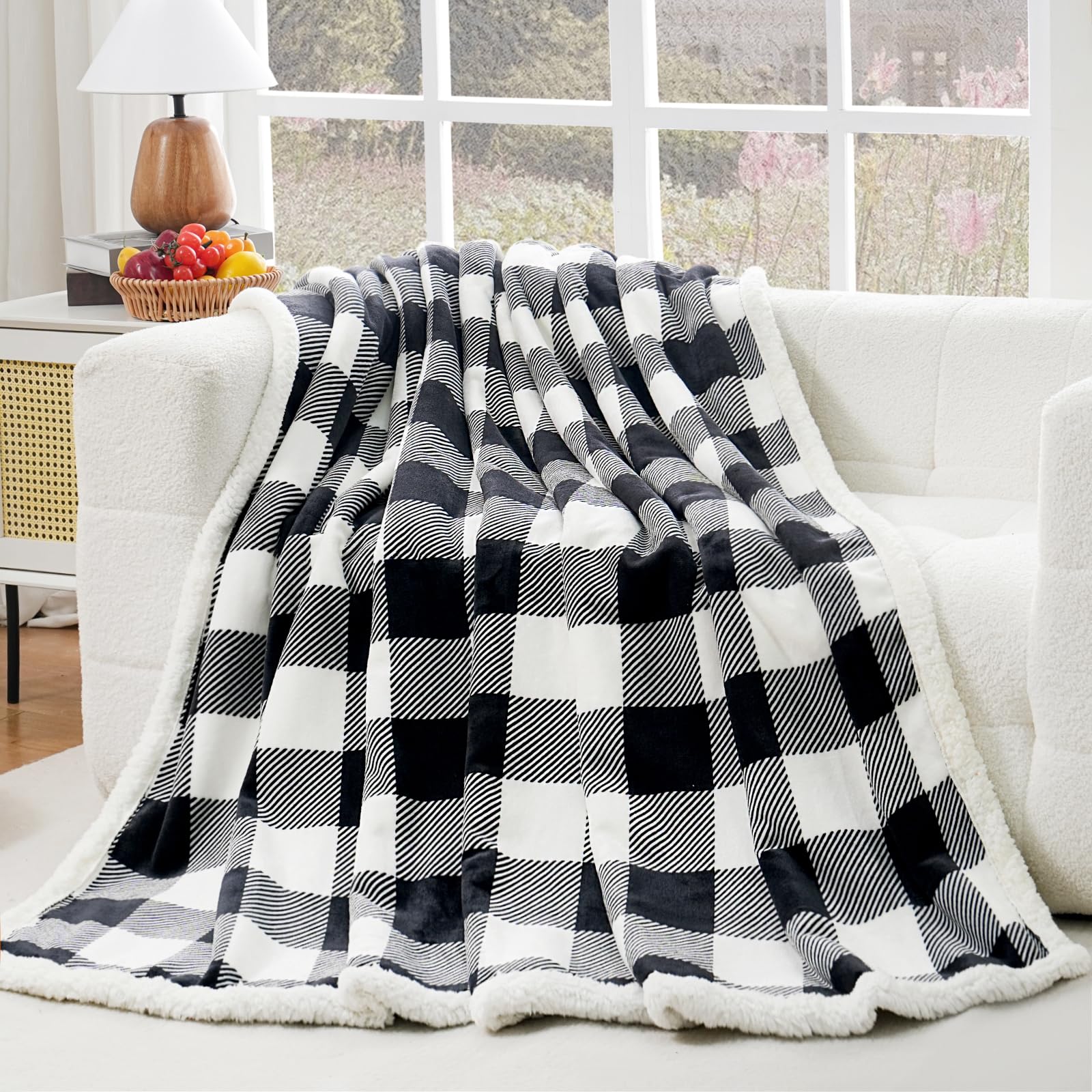 PU MEI Sherpa Fleece Throw Blanket
