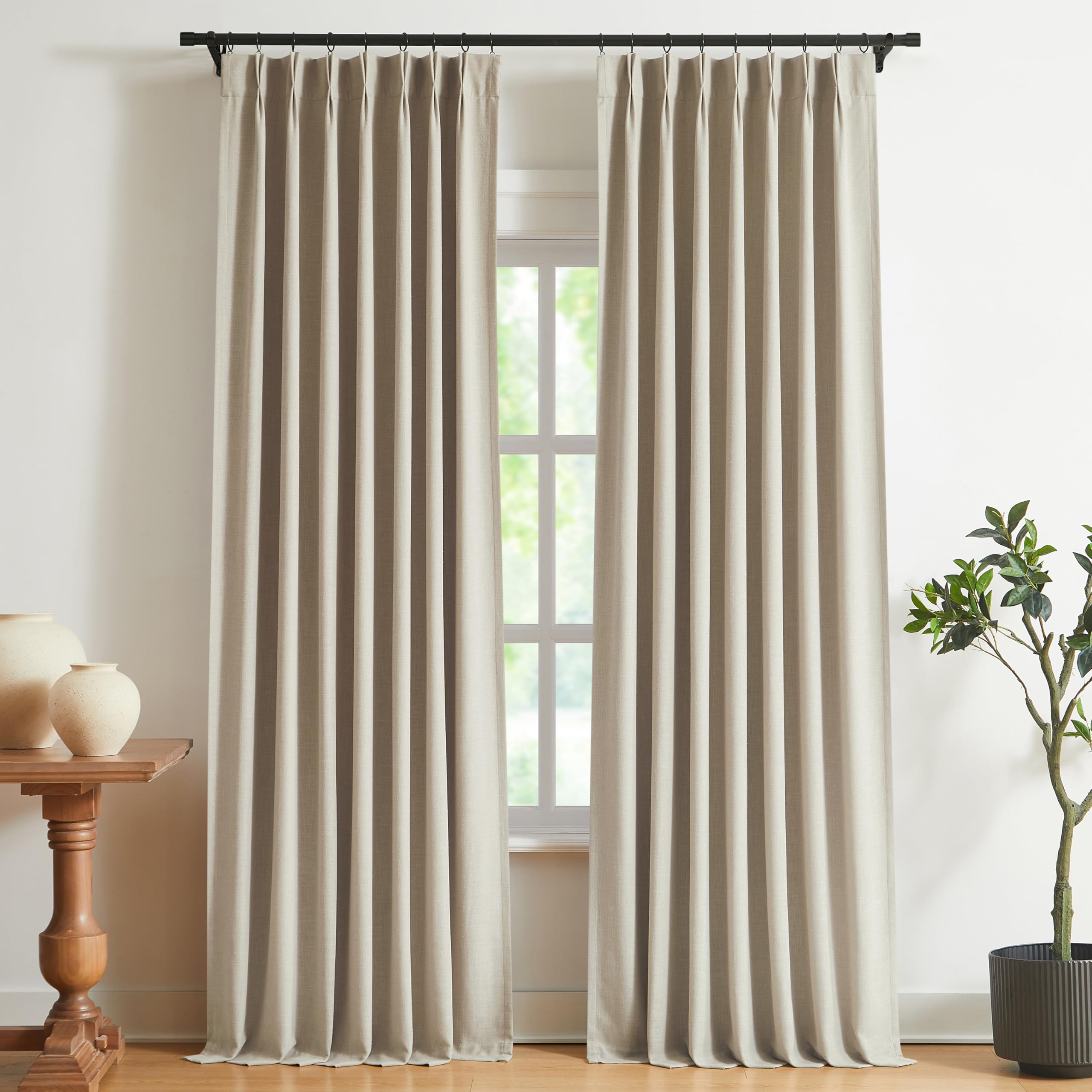 Vision Home Pinch Pleated Blackout Curtain 2 Panels