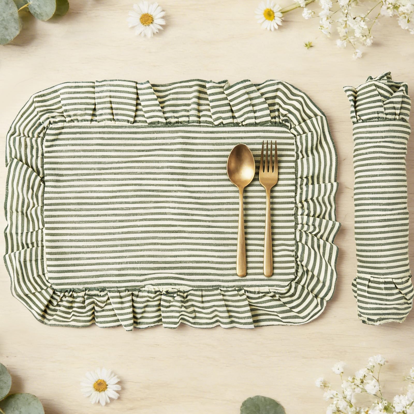 Whaline Cotton Placemats Set of 6