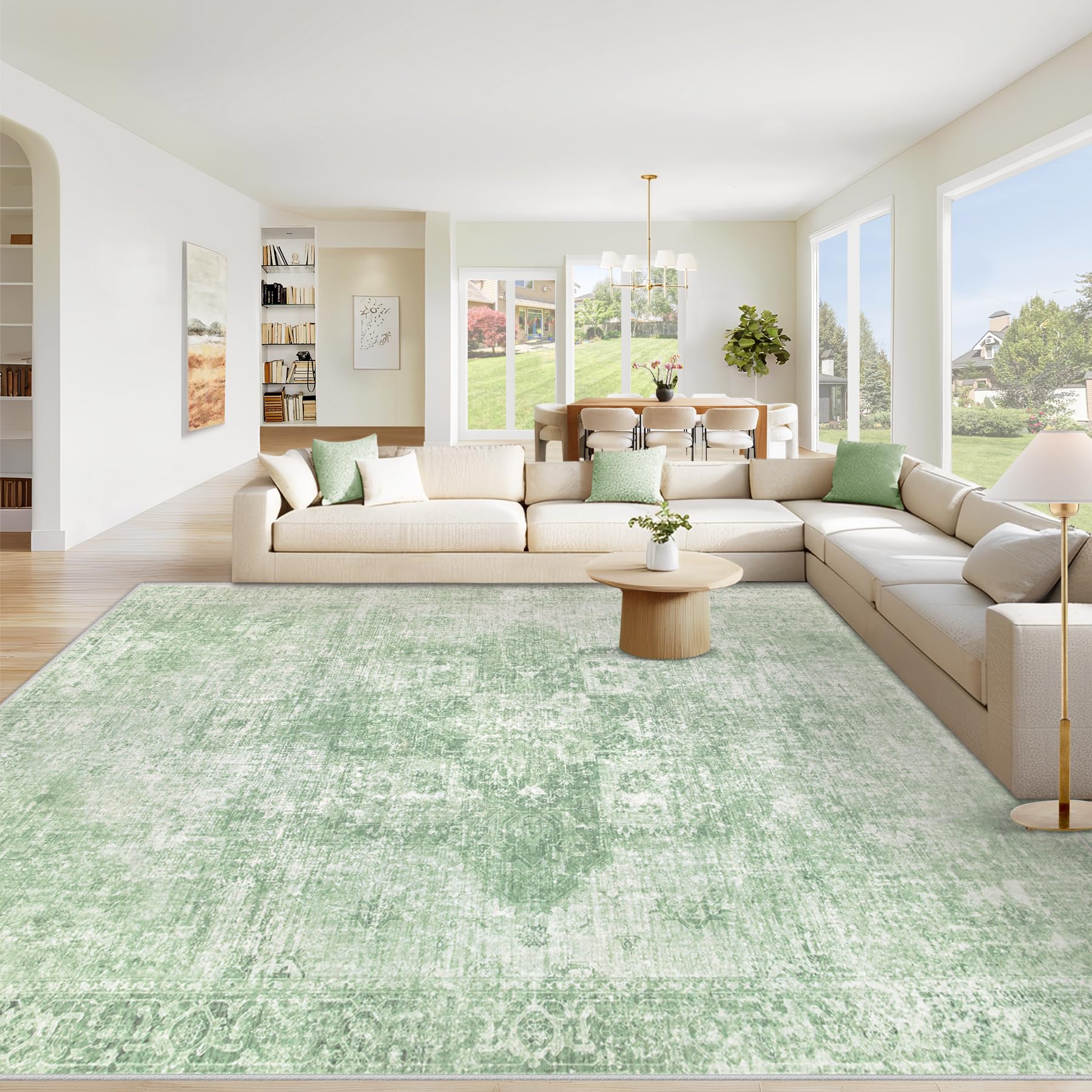 Vintage Boho Medallion Area Rug