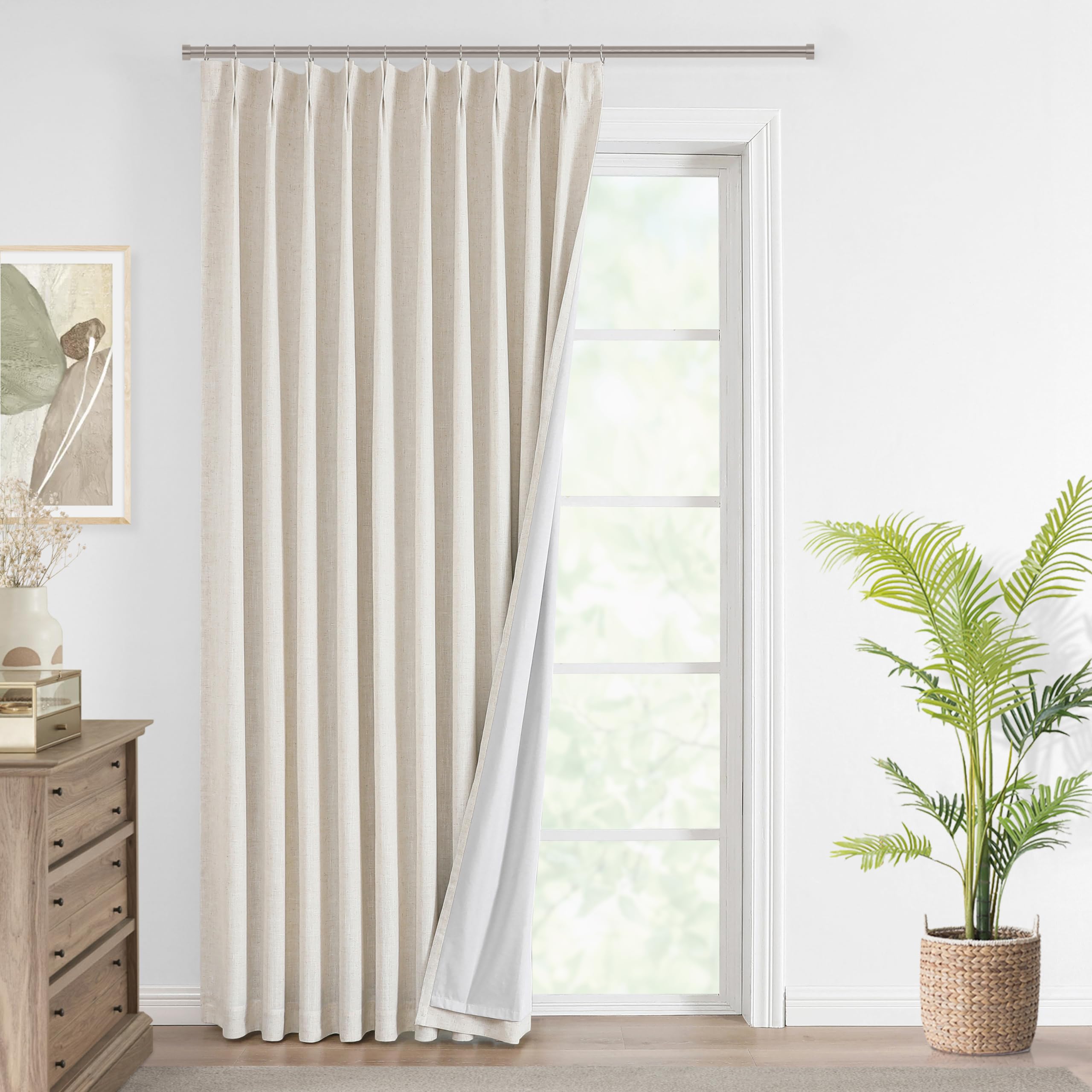 Vision Home Pinch Pleated Blackout Curtain 2 Panels