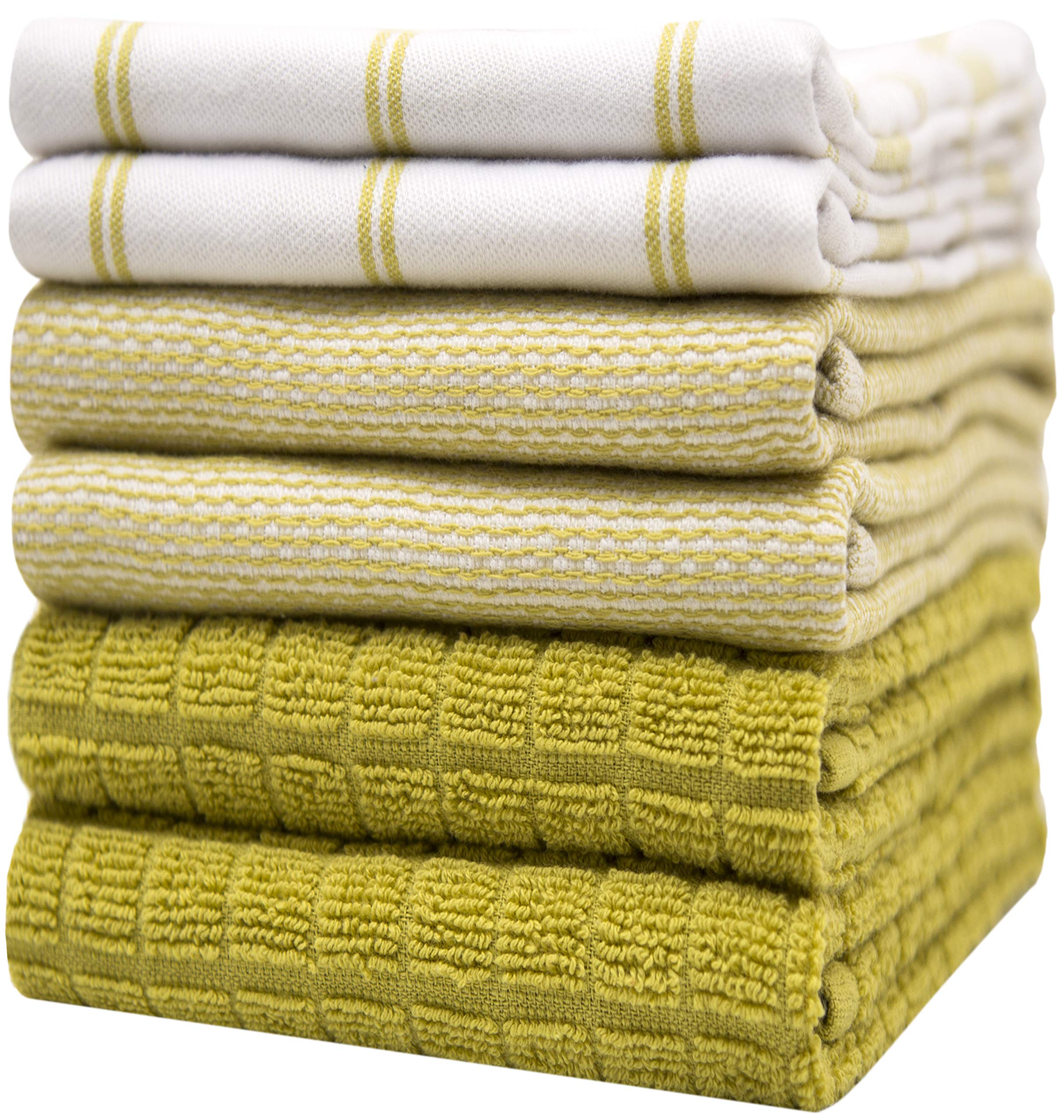 Premium Cotton Kitchen Towels Set of 6