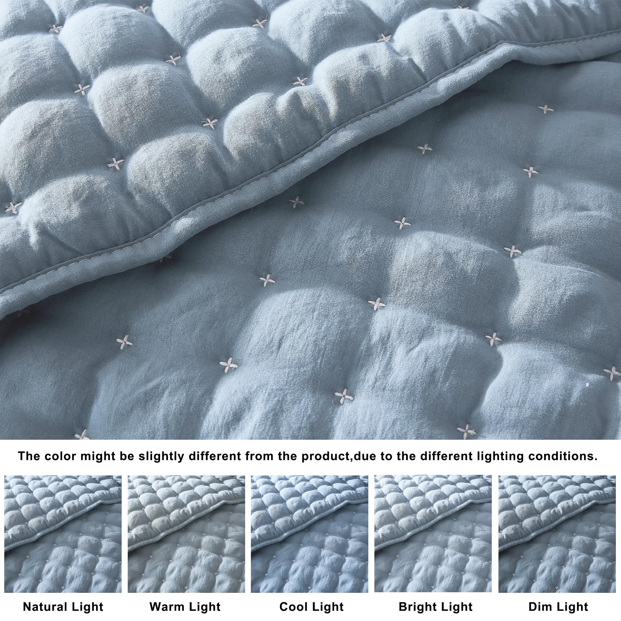 WDCOZY Quilt Set with Pillow Shams