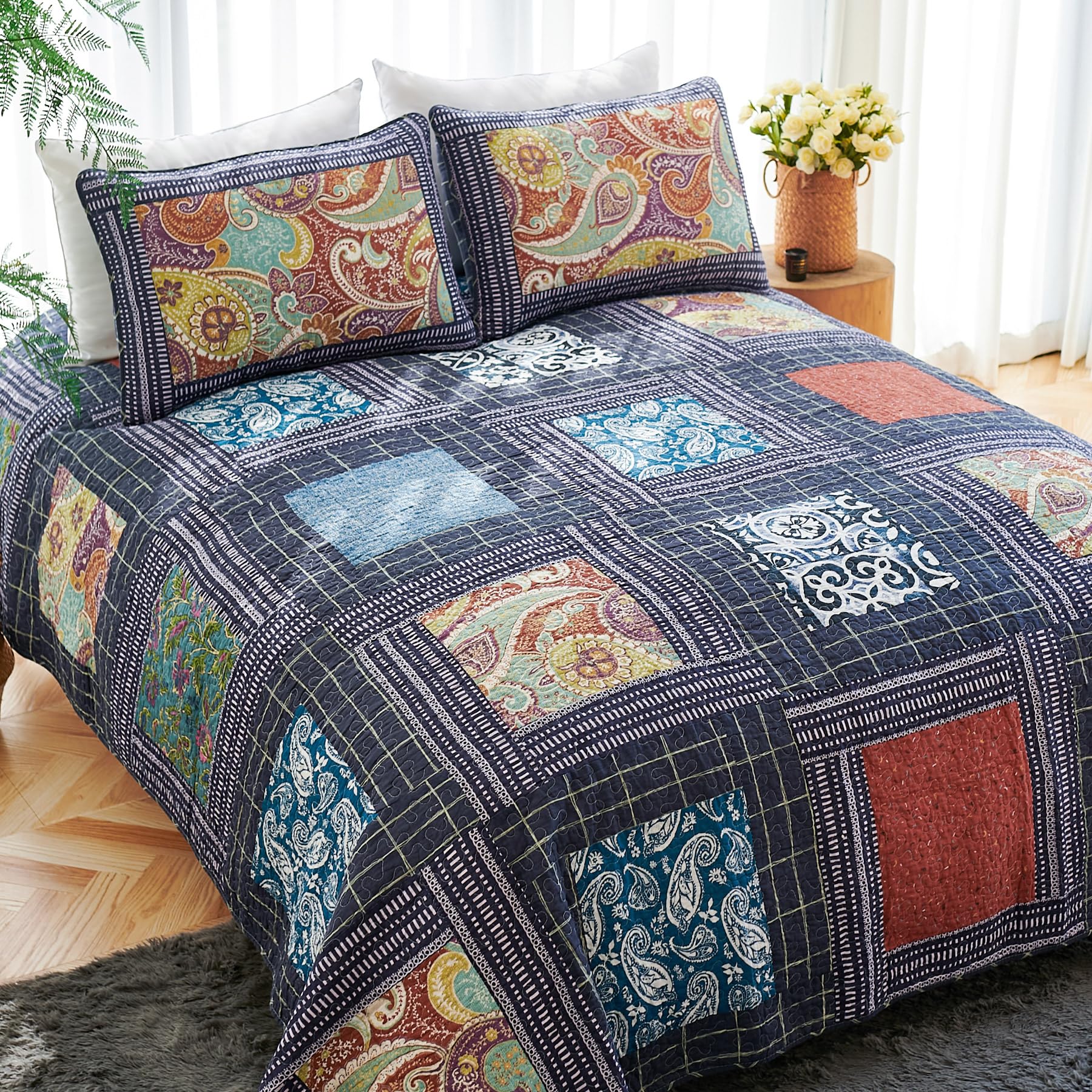 Secgo Cotton Quilt Set Queen