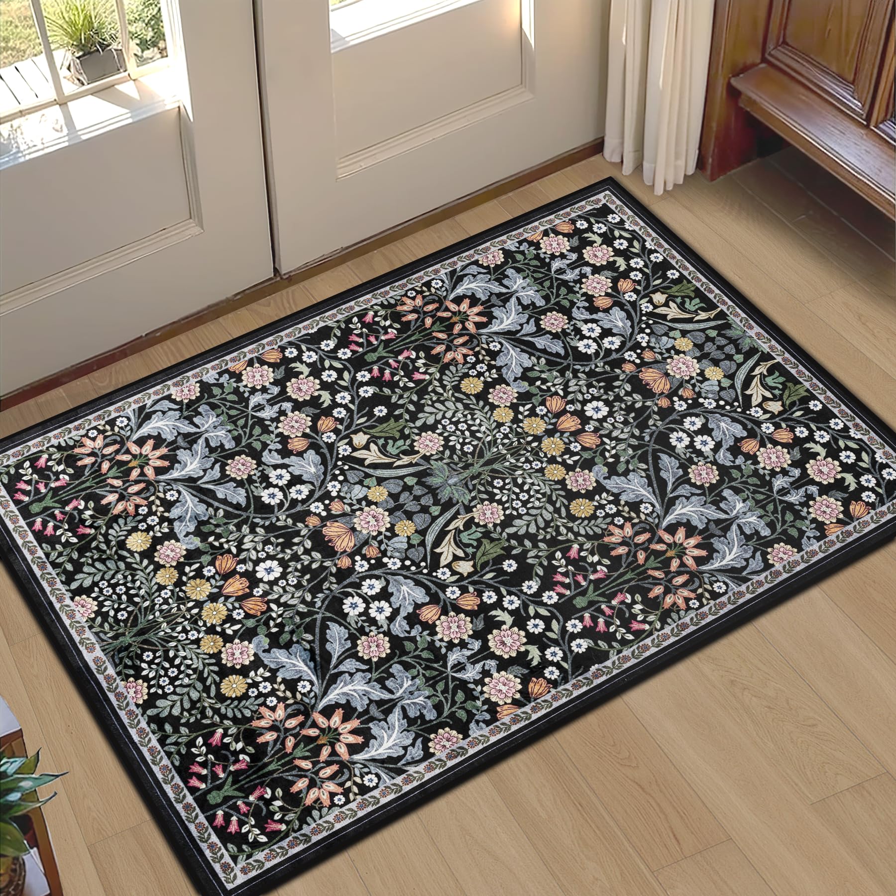Vintage Boho Washable Area Rug