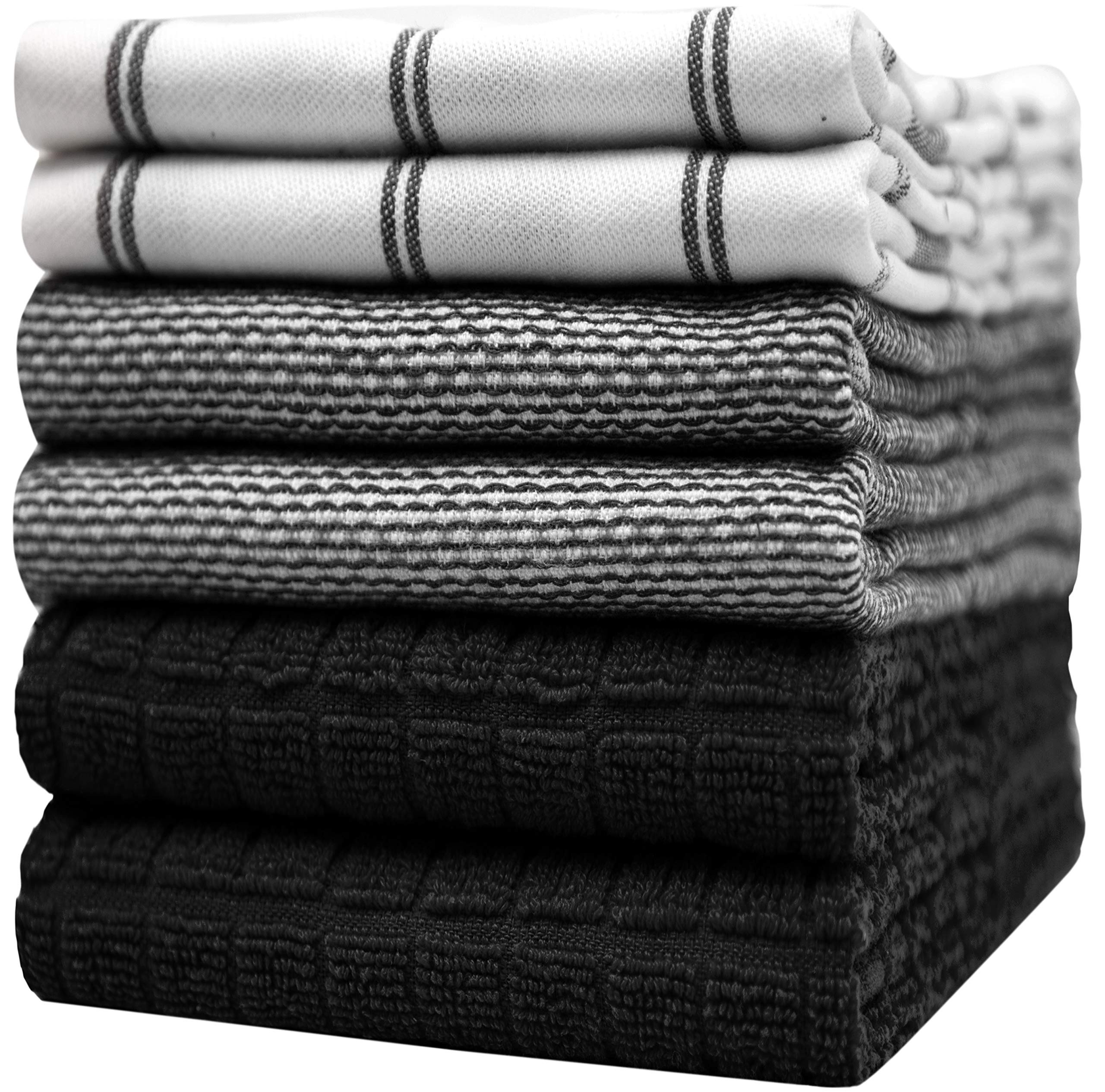 Premium Cotton Kitchen Towels Set of 6