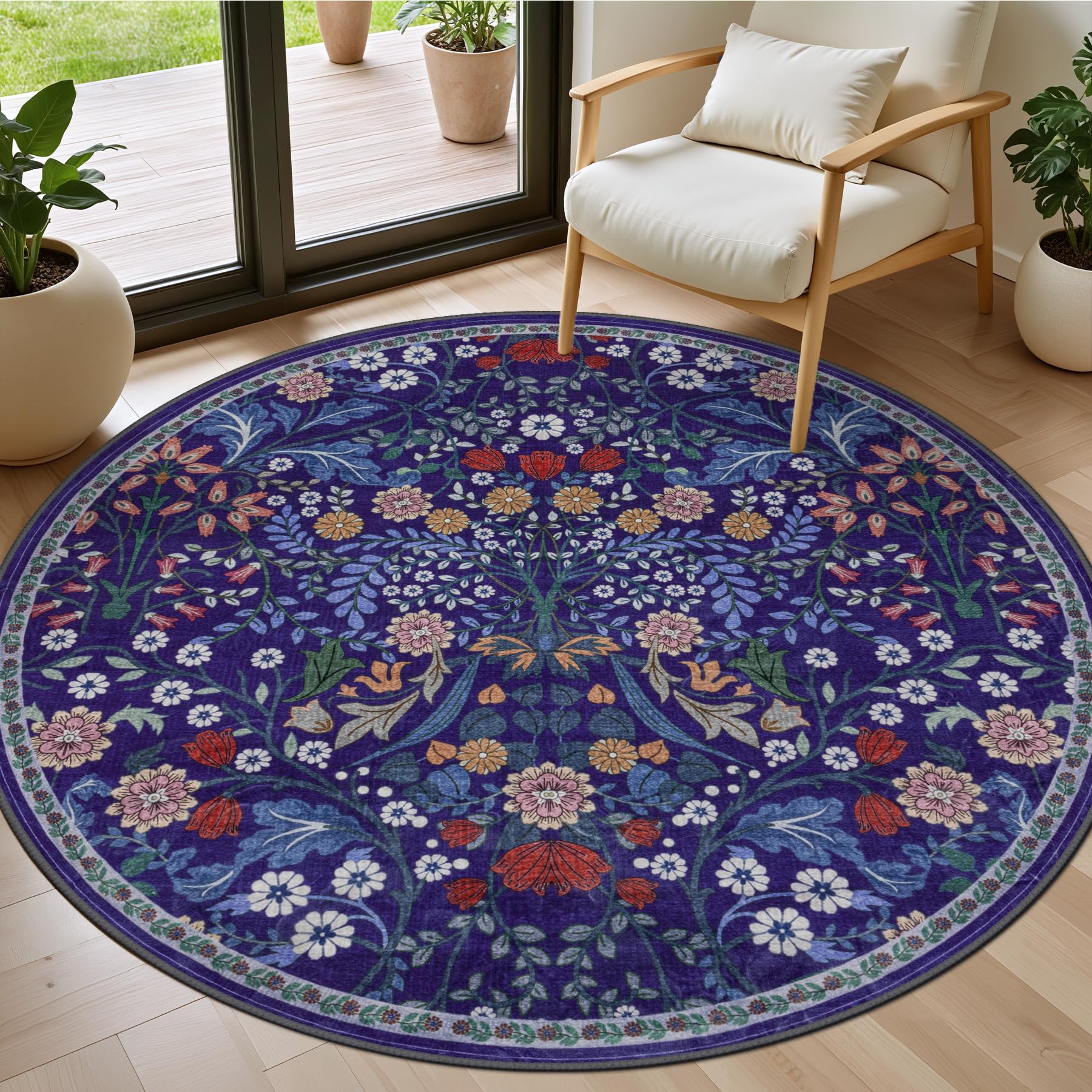 Vintage Boho Washable Area Rug