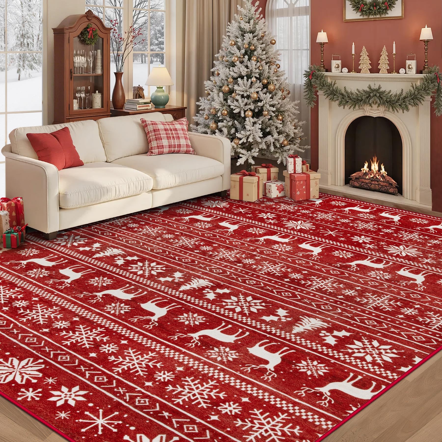 Vintage Boho Medallion Area Rug