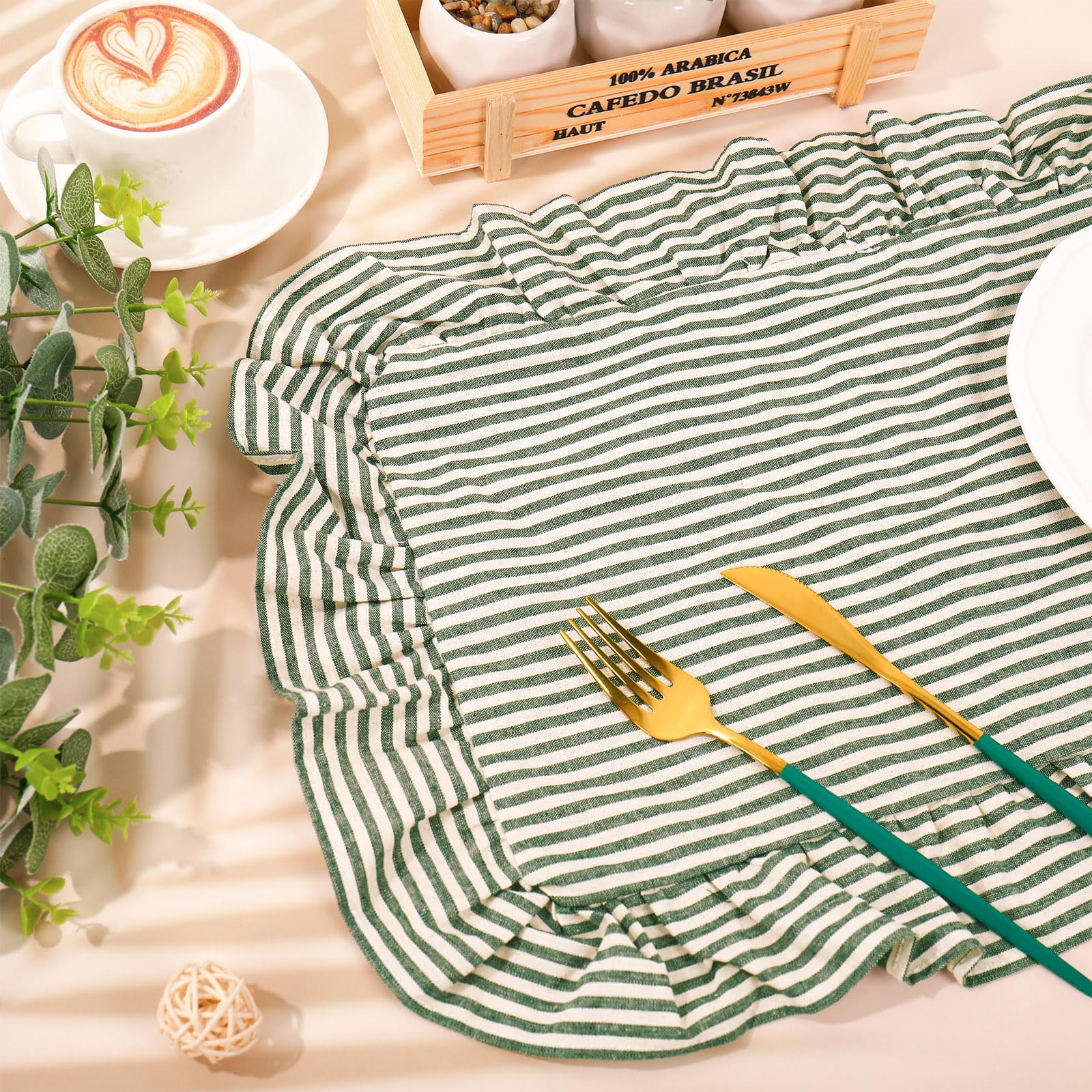 Whaline Cotton Placemats Set of 6