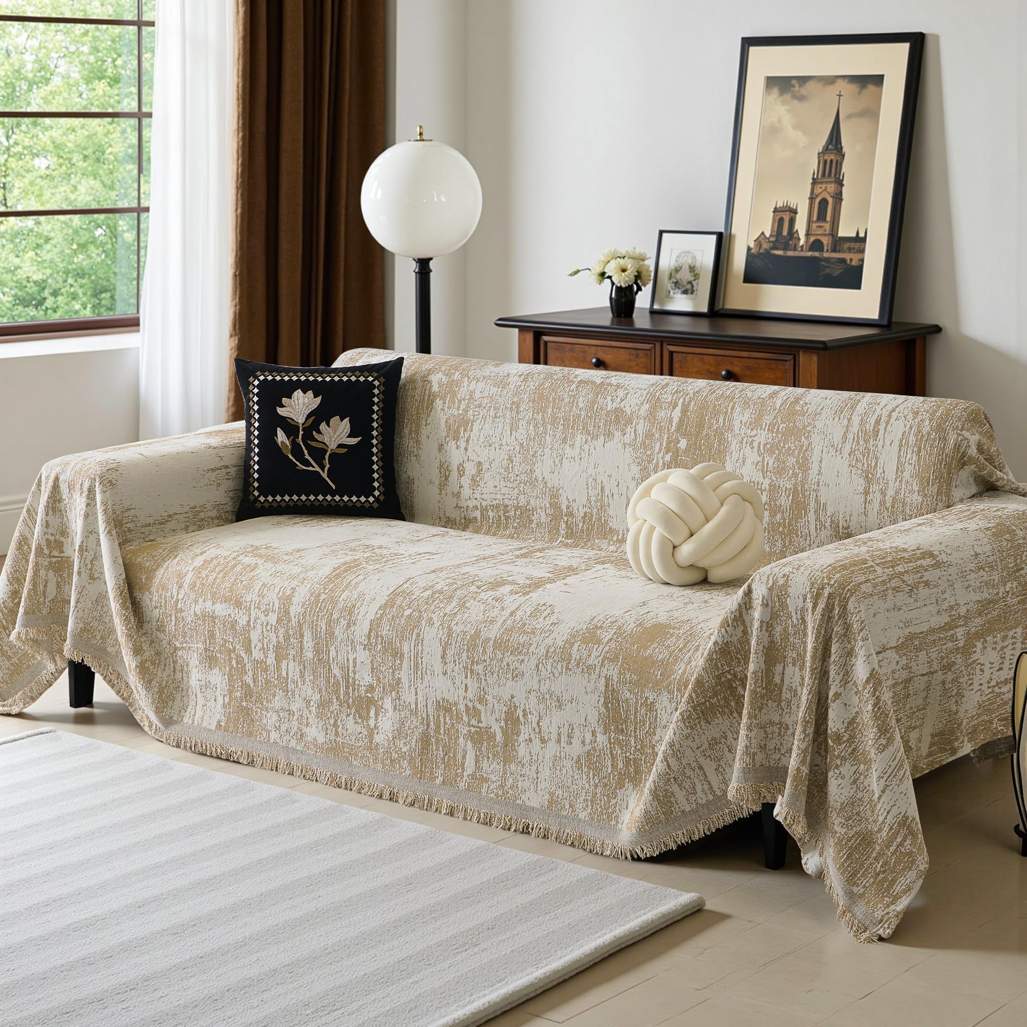 MEETSKY Chenille Sofa Cover