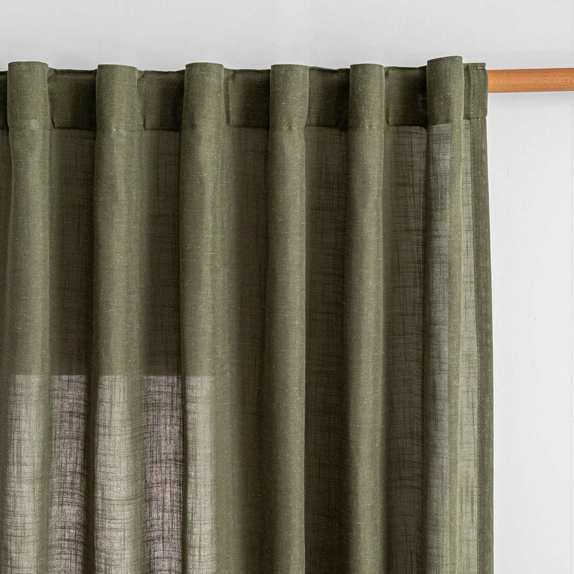 MYSKY HOME Semi Sheer Boho Curtains