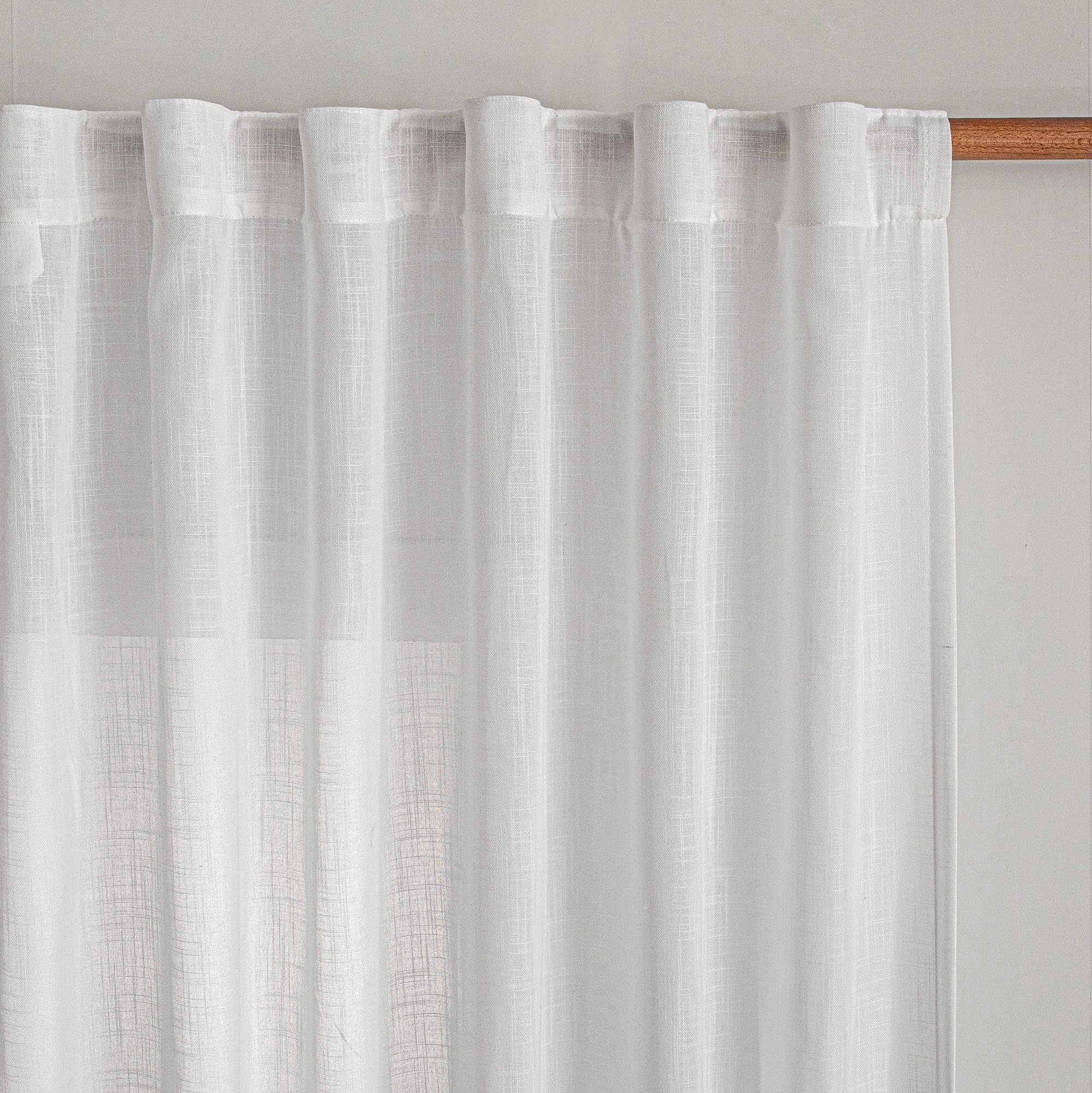 MYSKY HOME Semi Sheer Boho Curtains