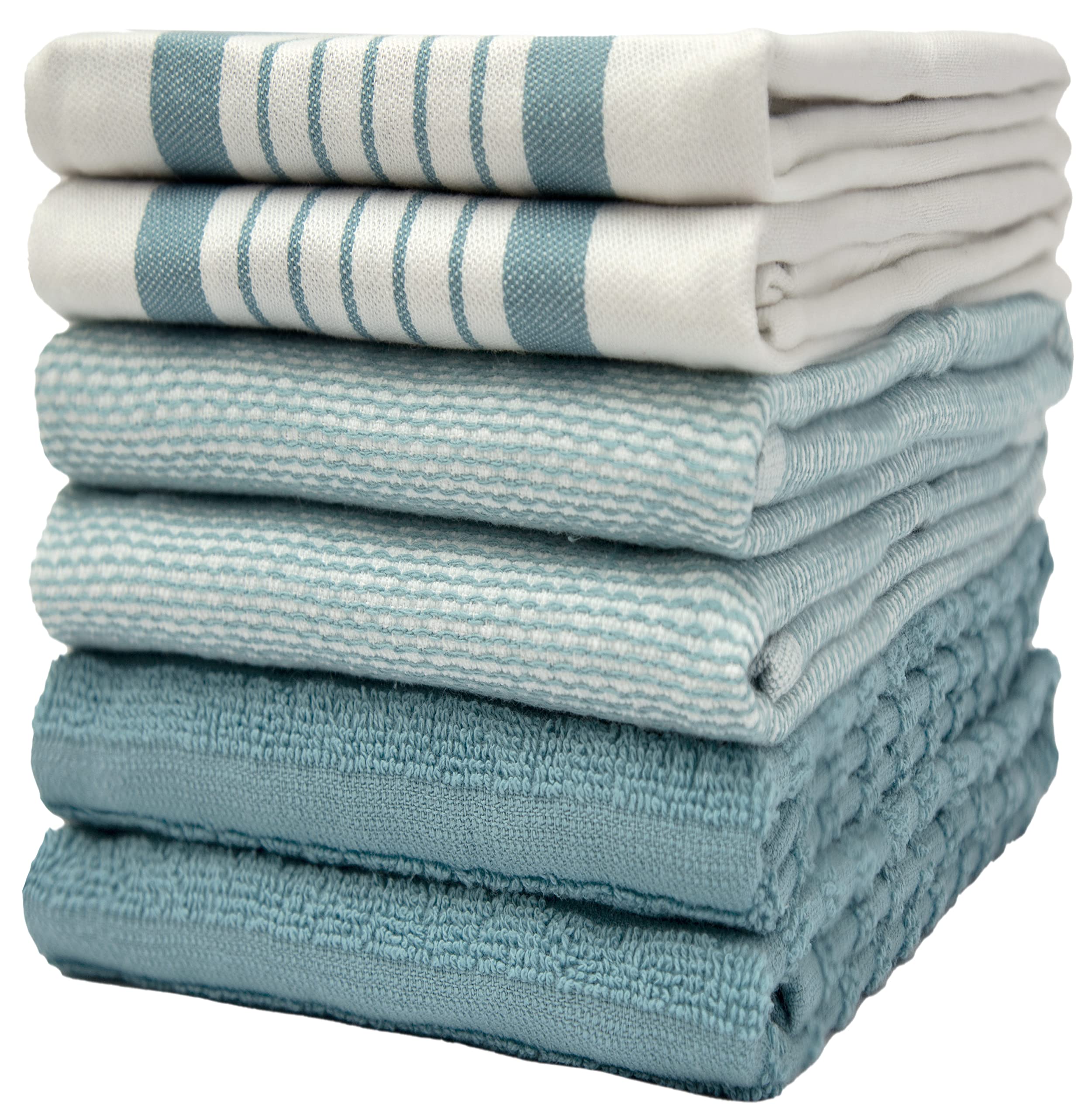 Premium Cotton Kitchen Towels Set of 6