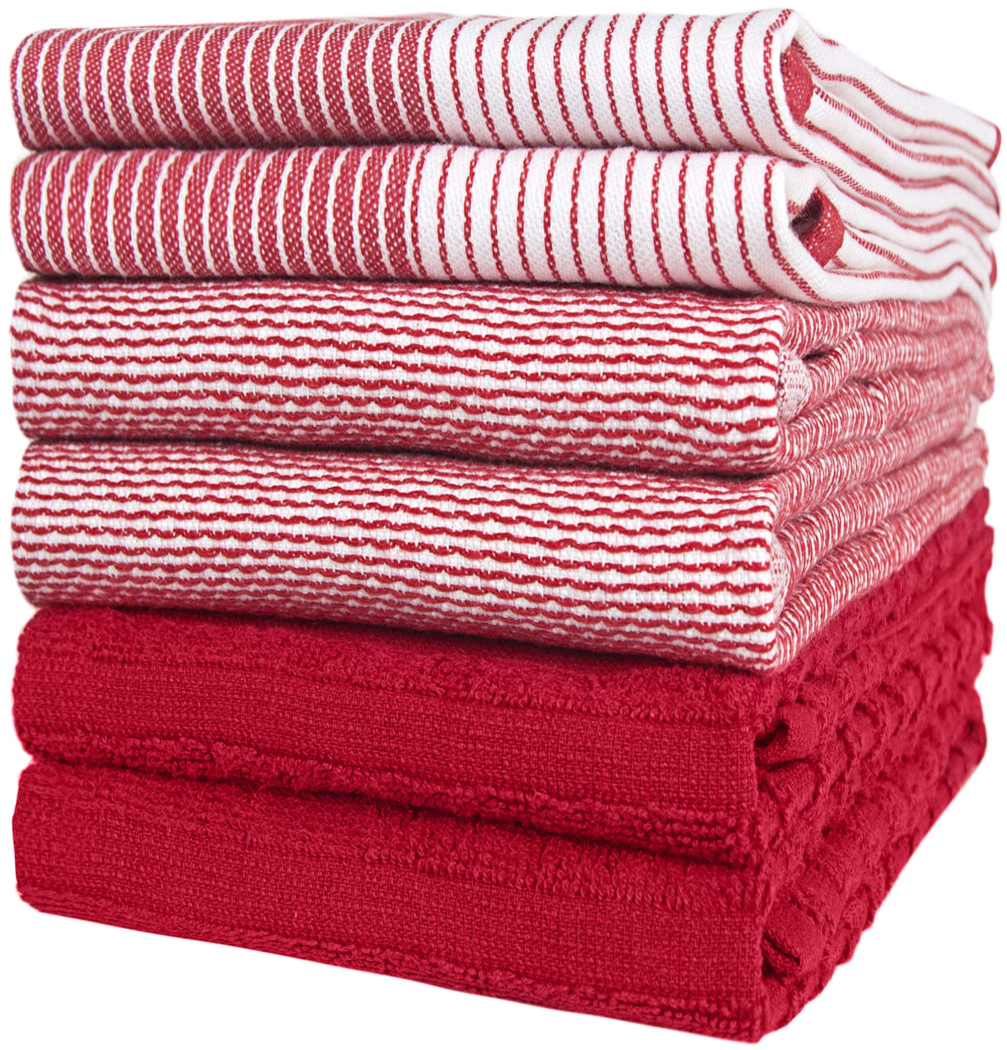 Premium Cotton Kitchen Towels Set of 6