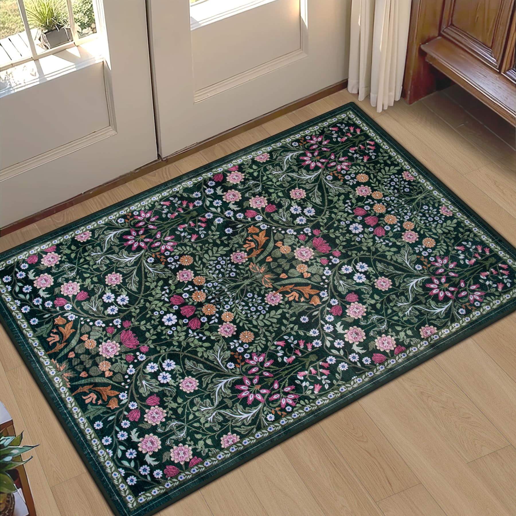 Vintage Boho Washable Area Rug