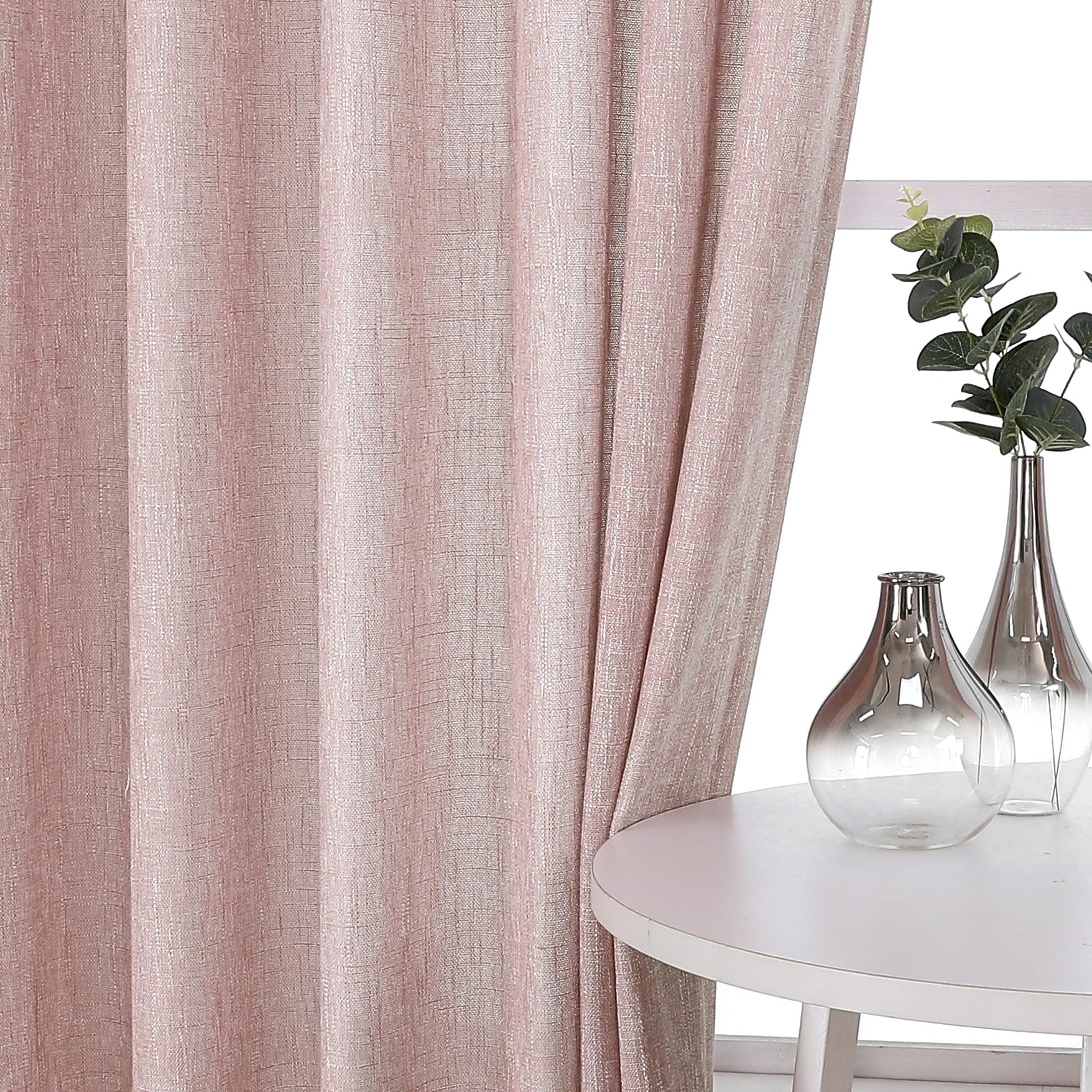 Vision Home Pinch Pleated Sheer Curtains