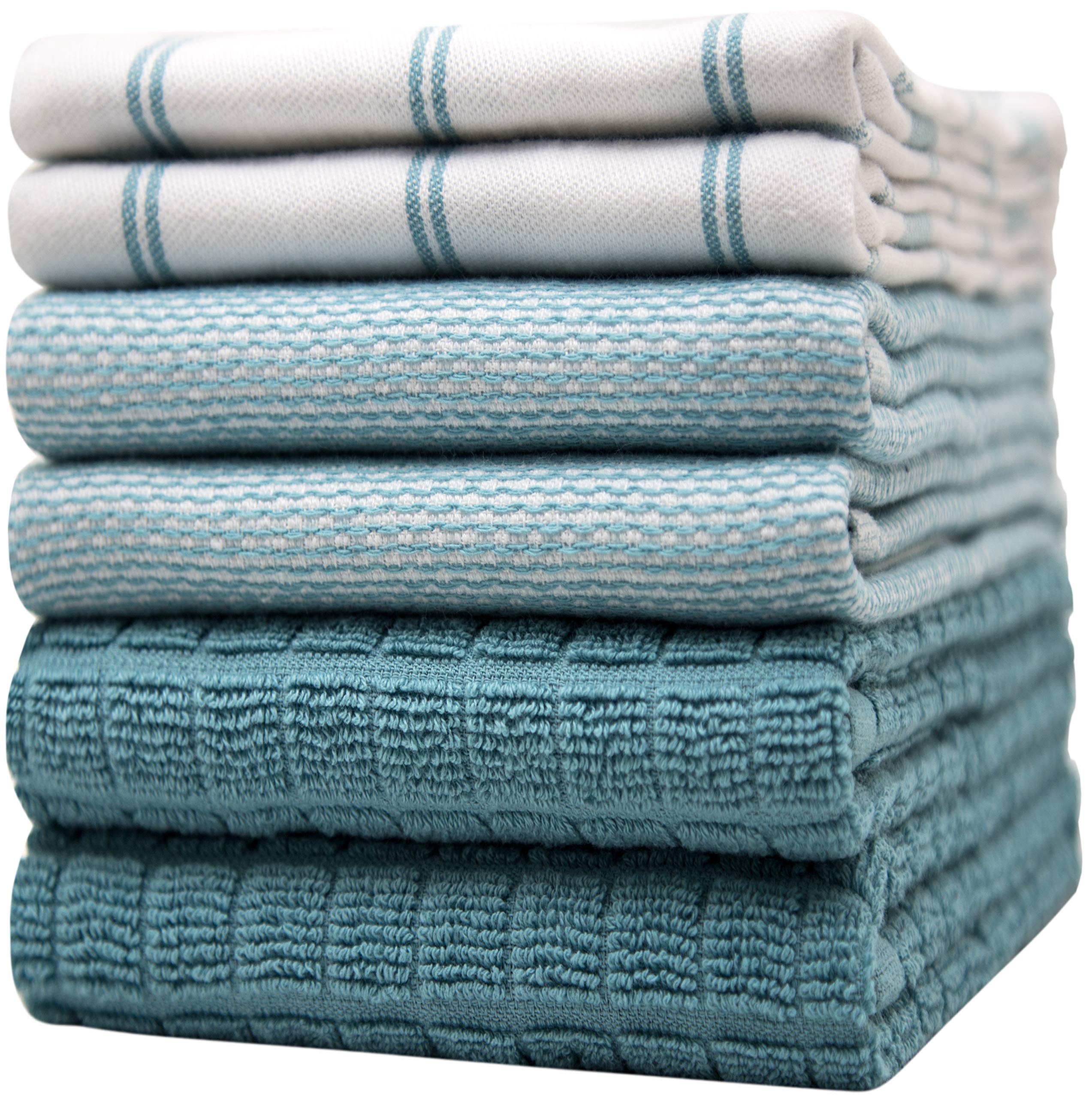 Premium Cotton Kitchen Towels Set of 6