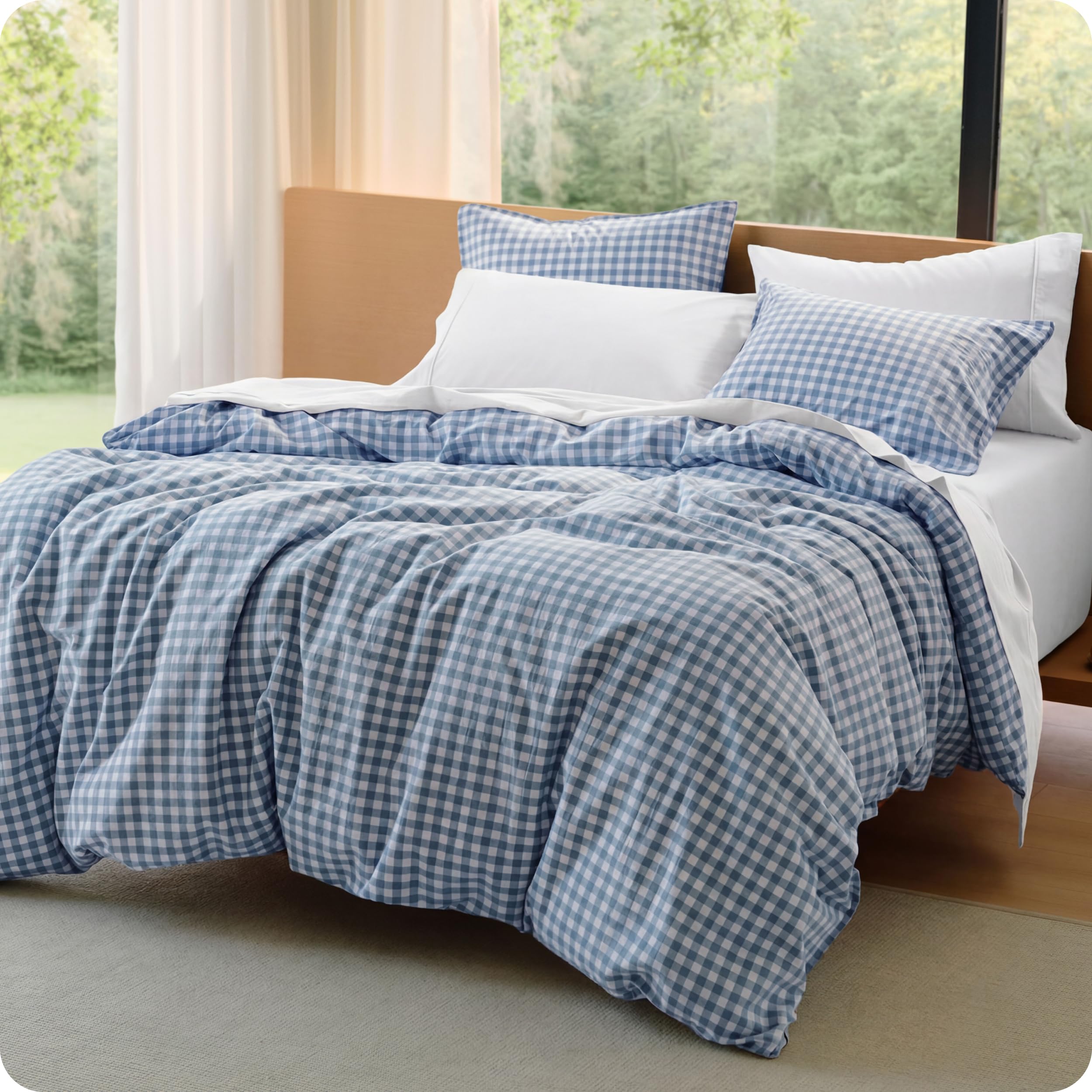 Bedsure Washed Cotton Duvet Cover