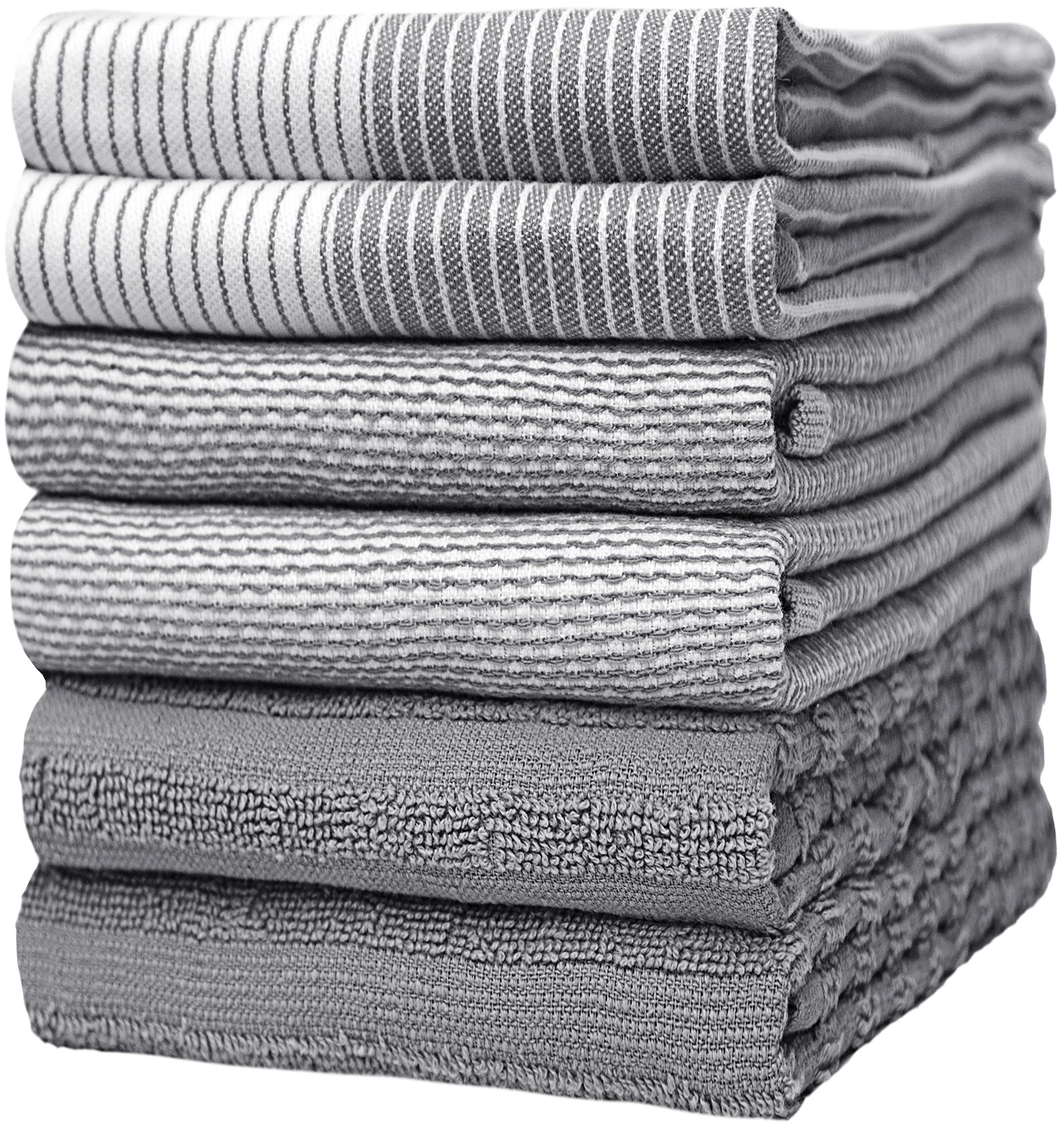 Premium Cotton Kitchen Towels Set of 6